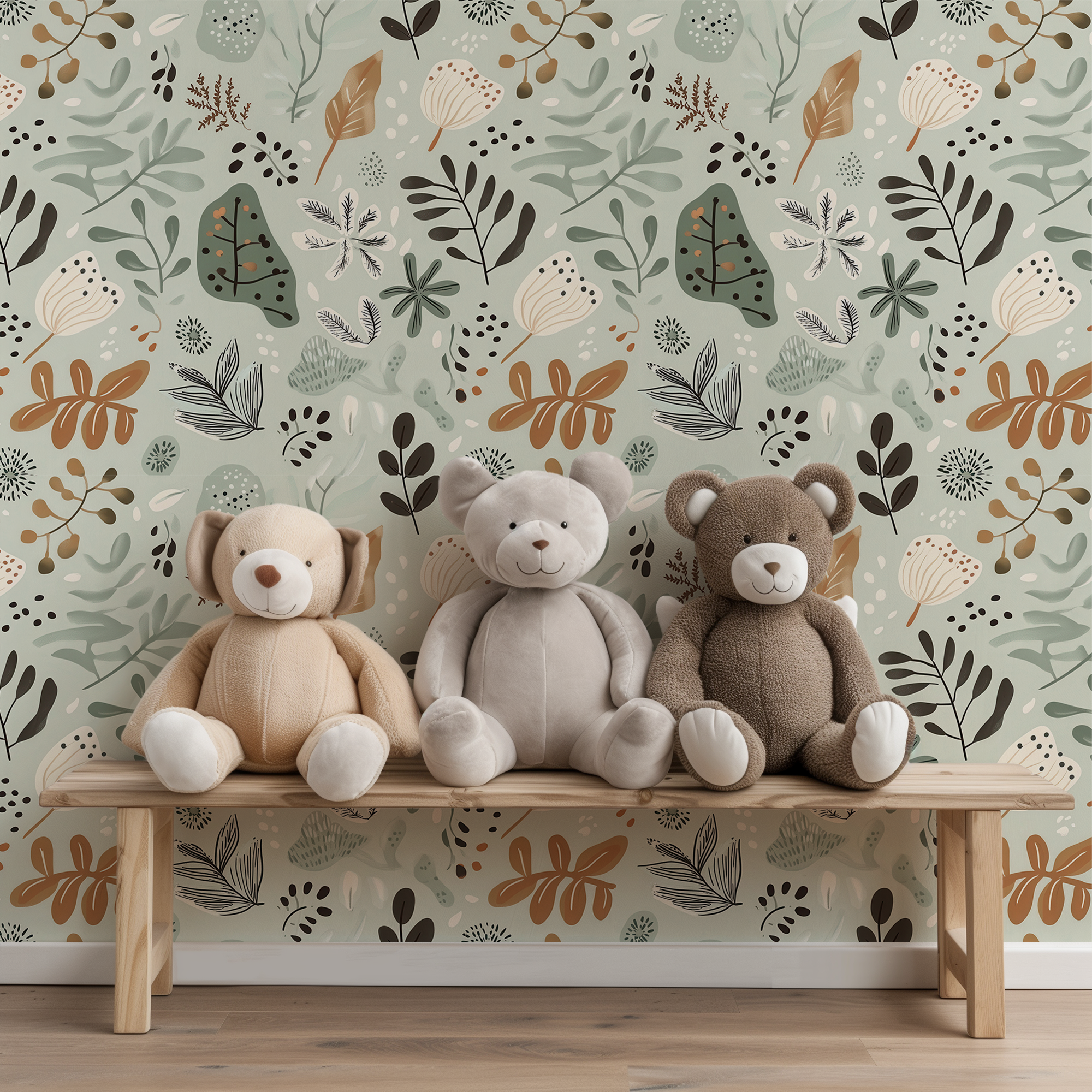 Botanical Kids Room Wallpaper