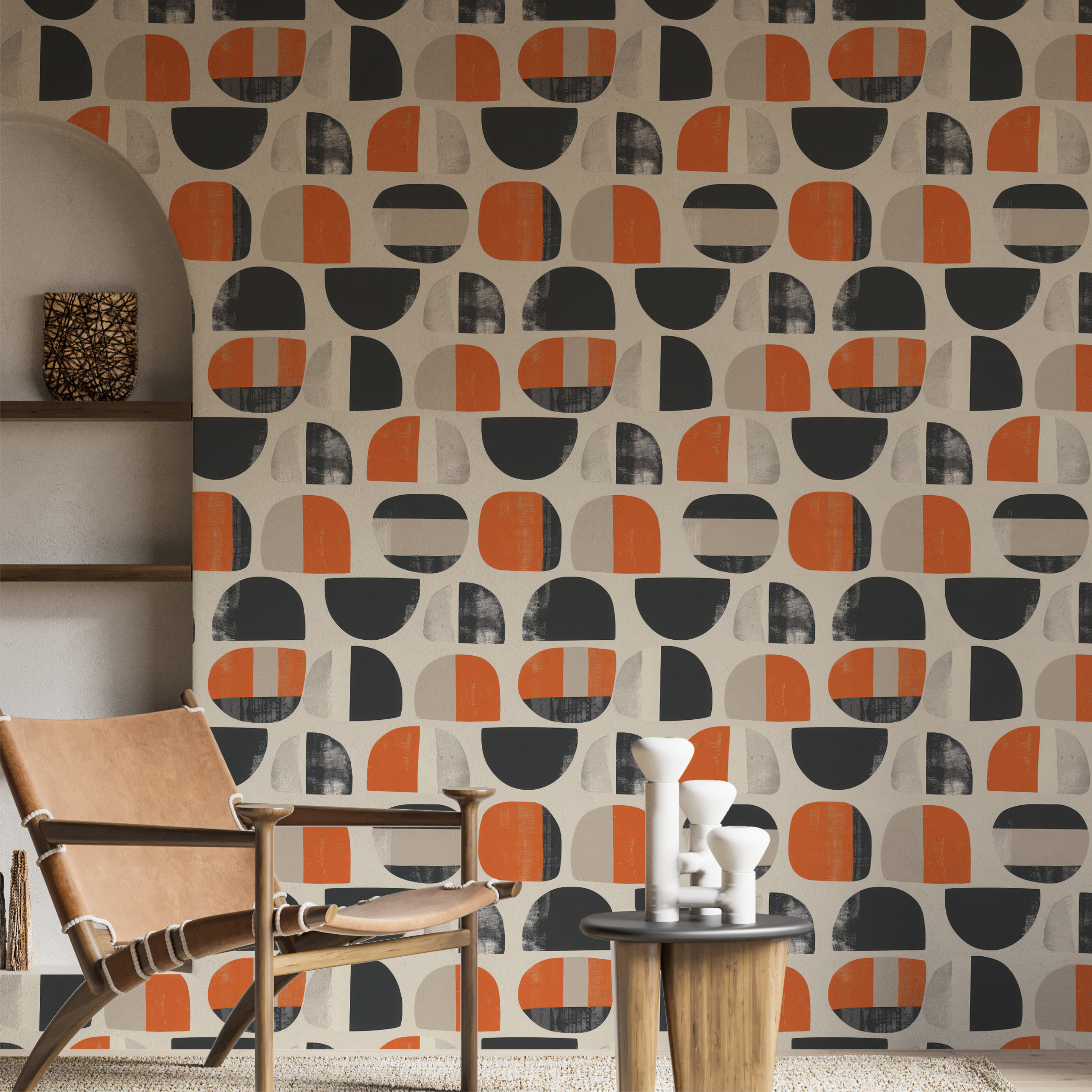 Retro Geometric Wallpaper