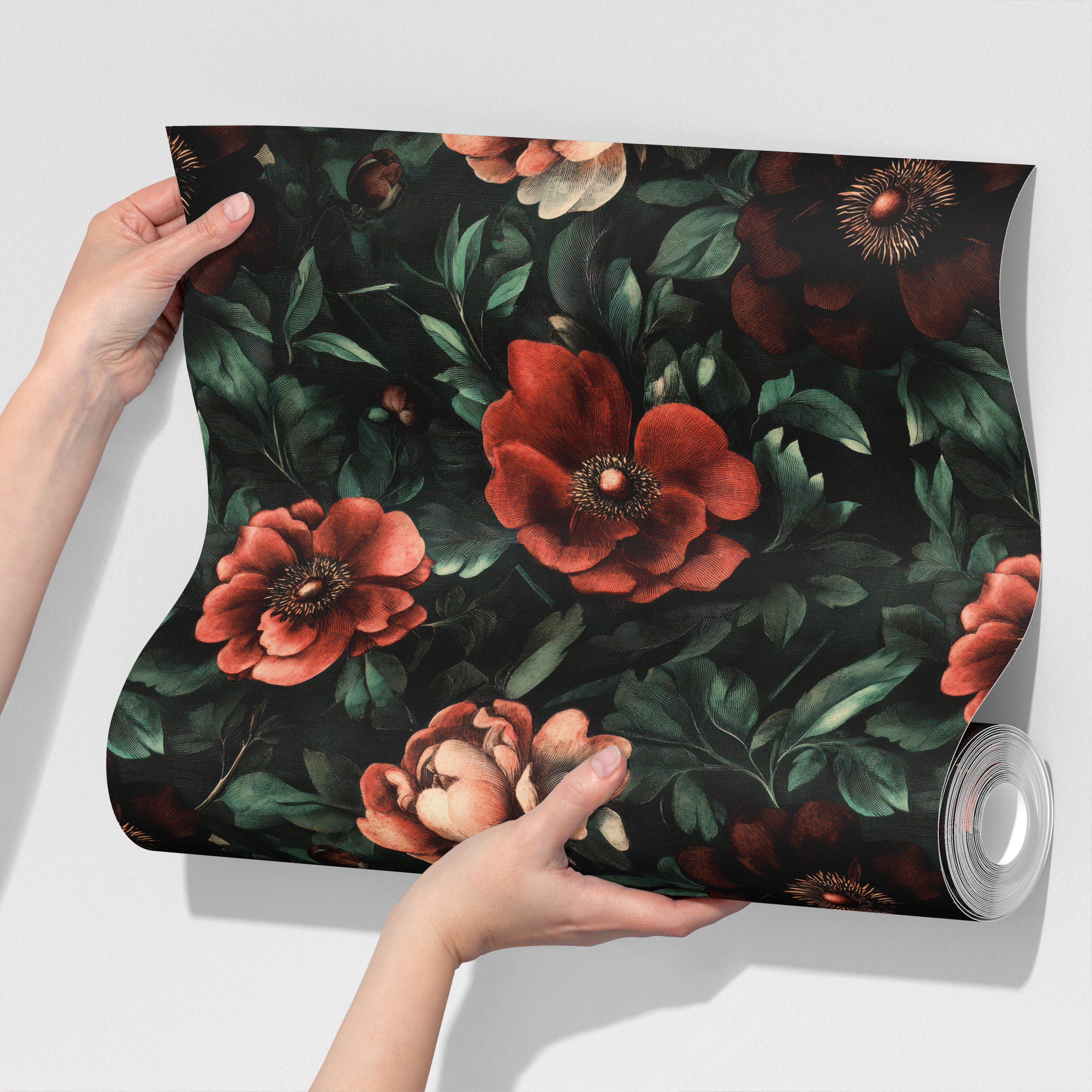 Dark Floral Wallpaper