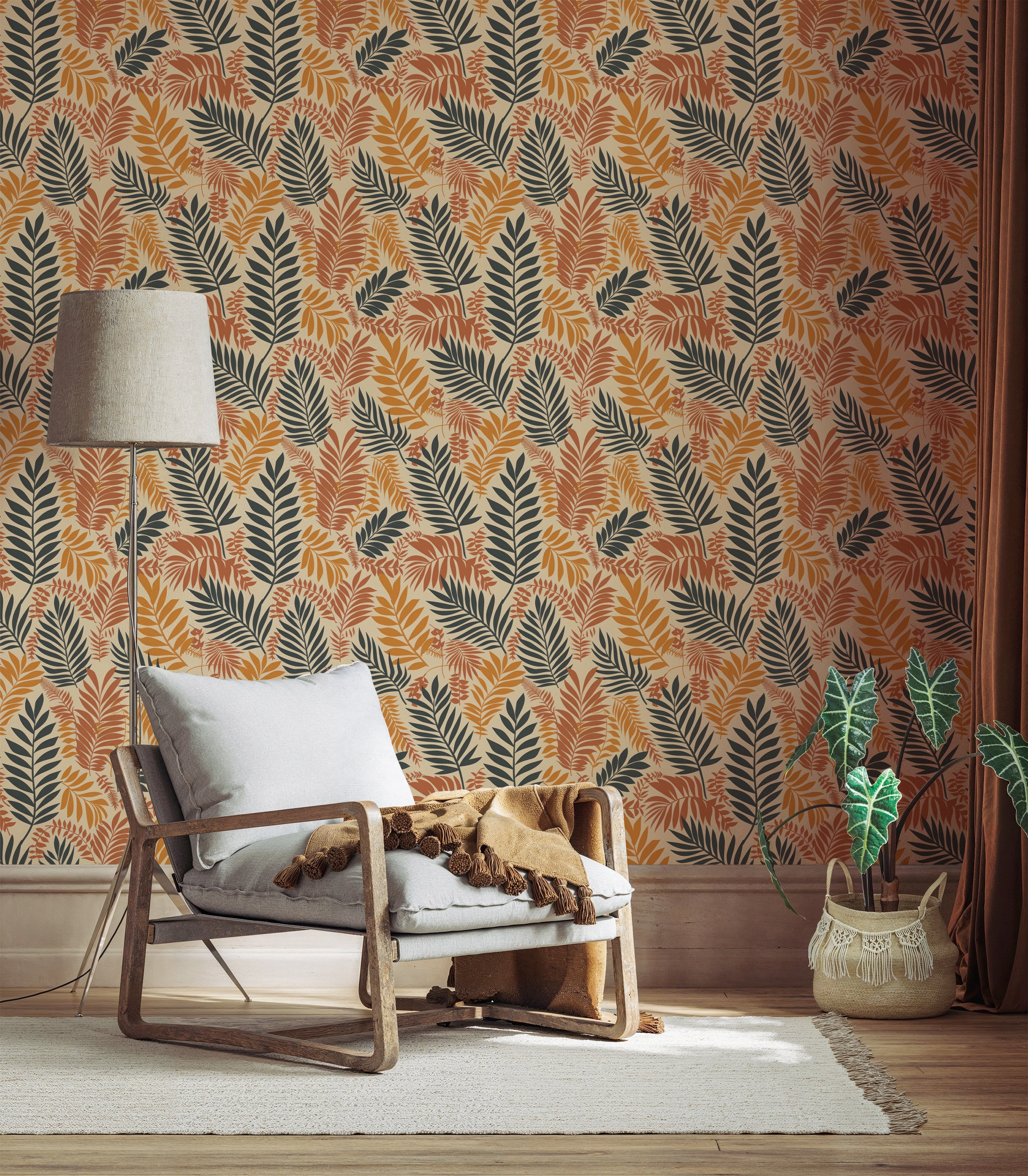 Tropical Leaf Wallpaper