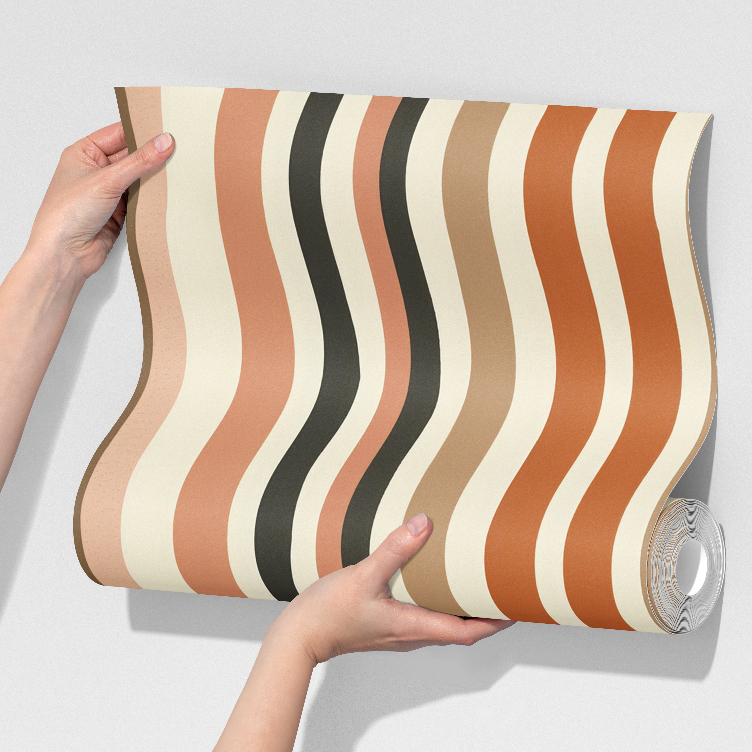 Retro Striped Wallpaper