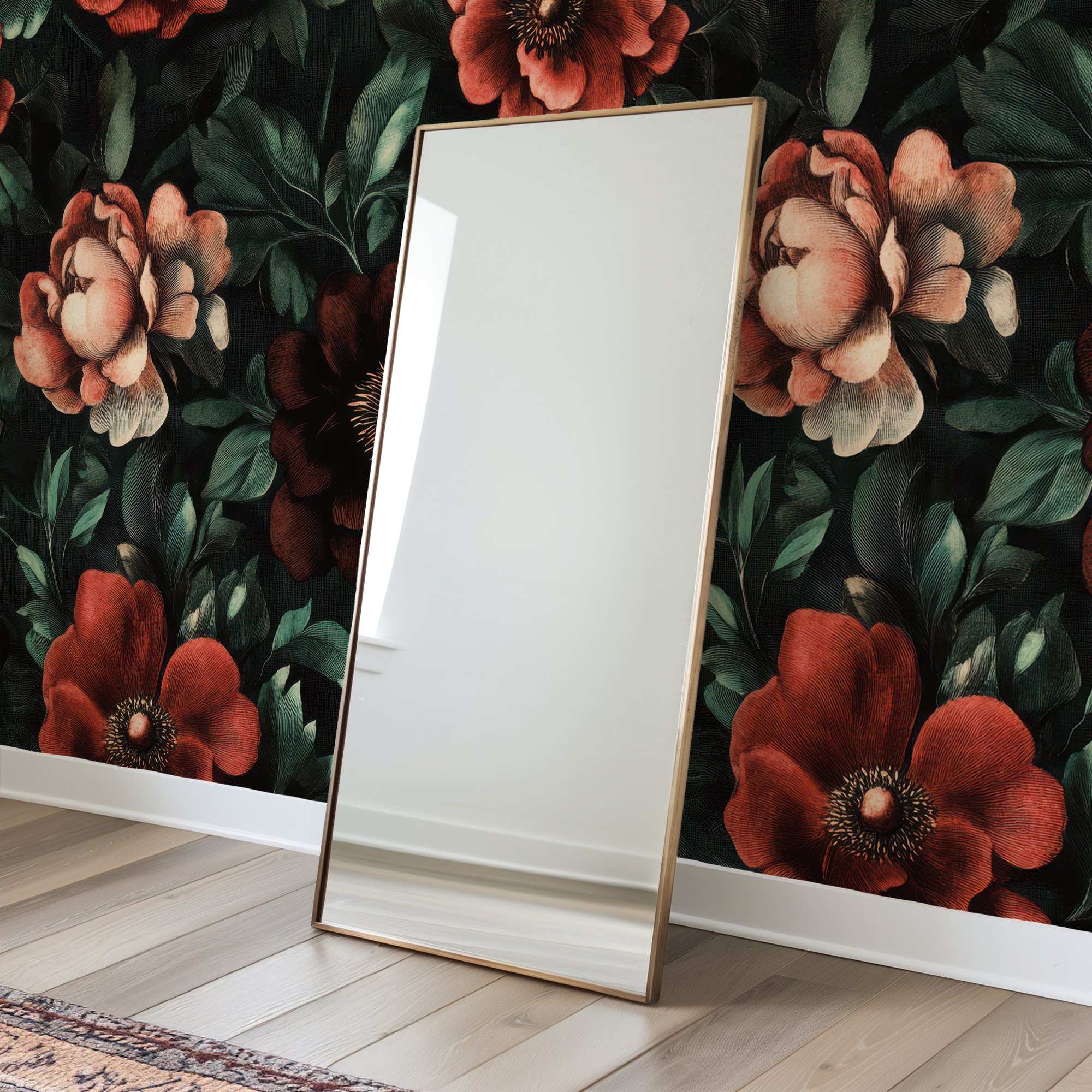 Dark Floral Wallpaper
