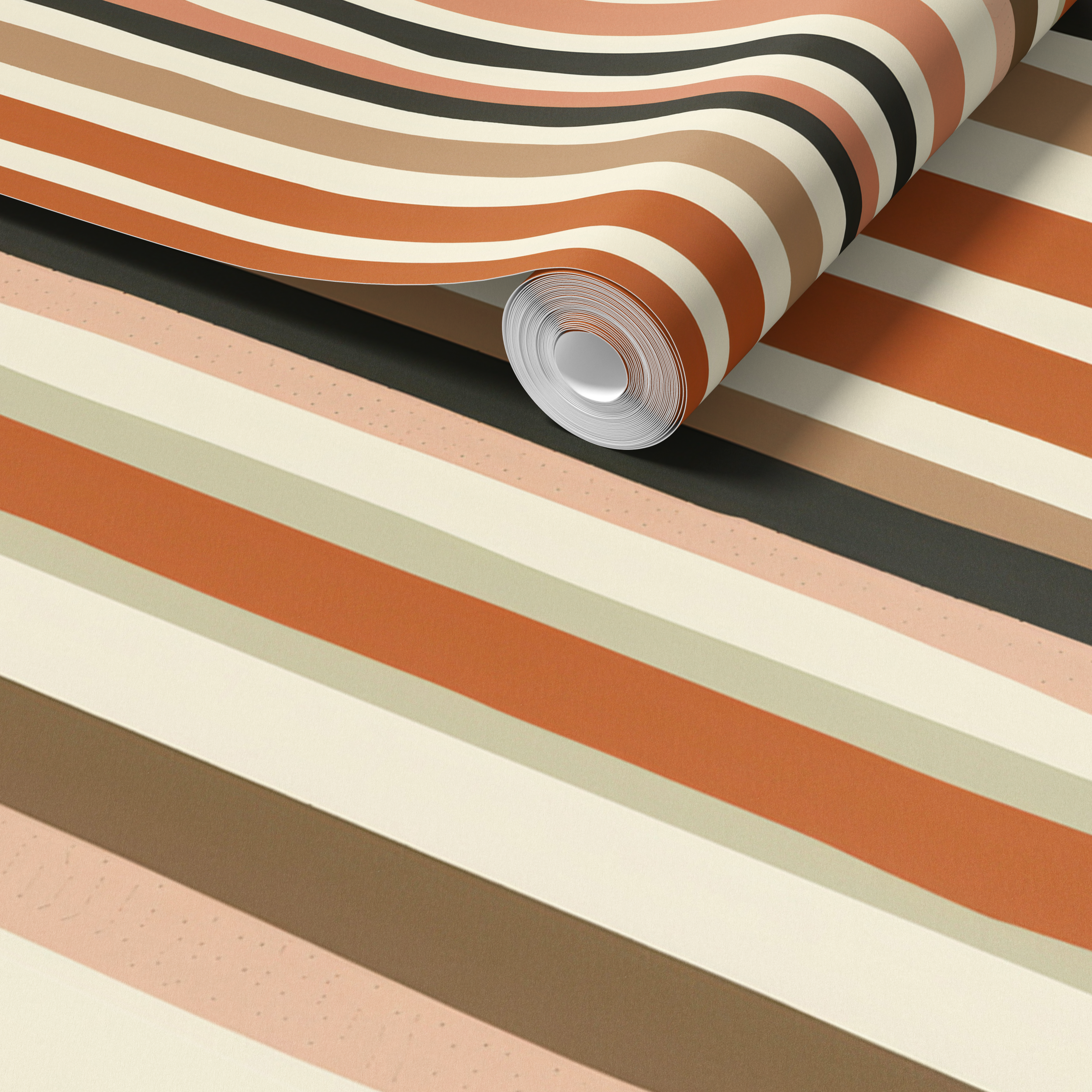 Retro Striped Wallpaper
