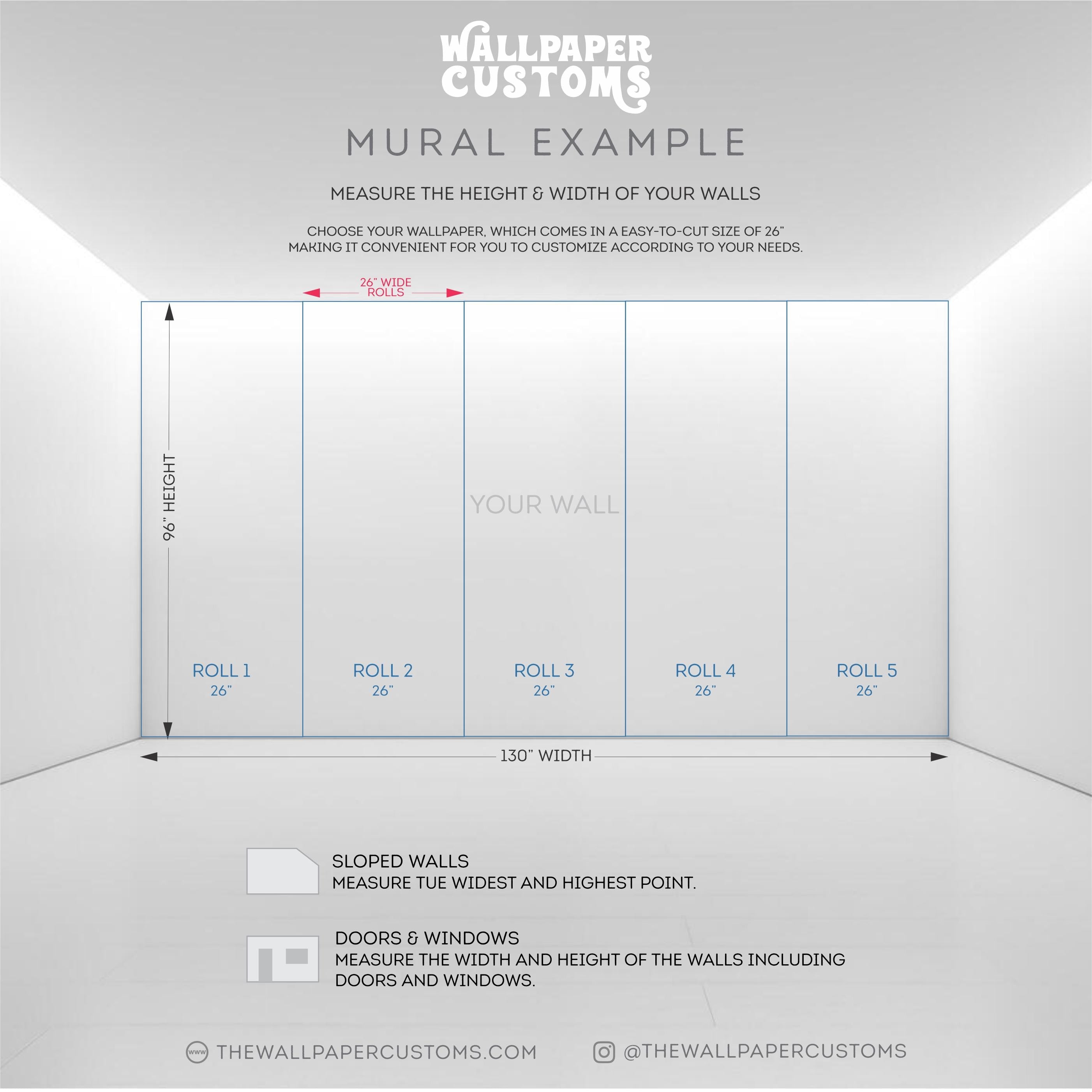 Retro Geometric Wallpaper Mural