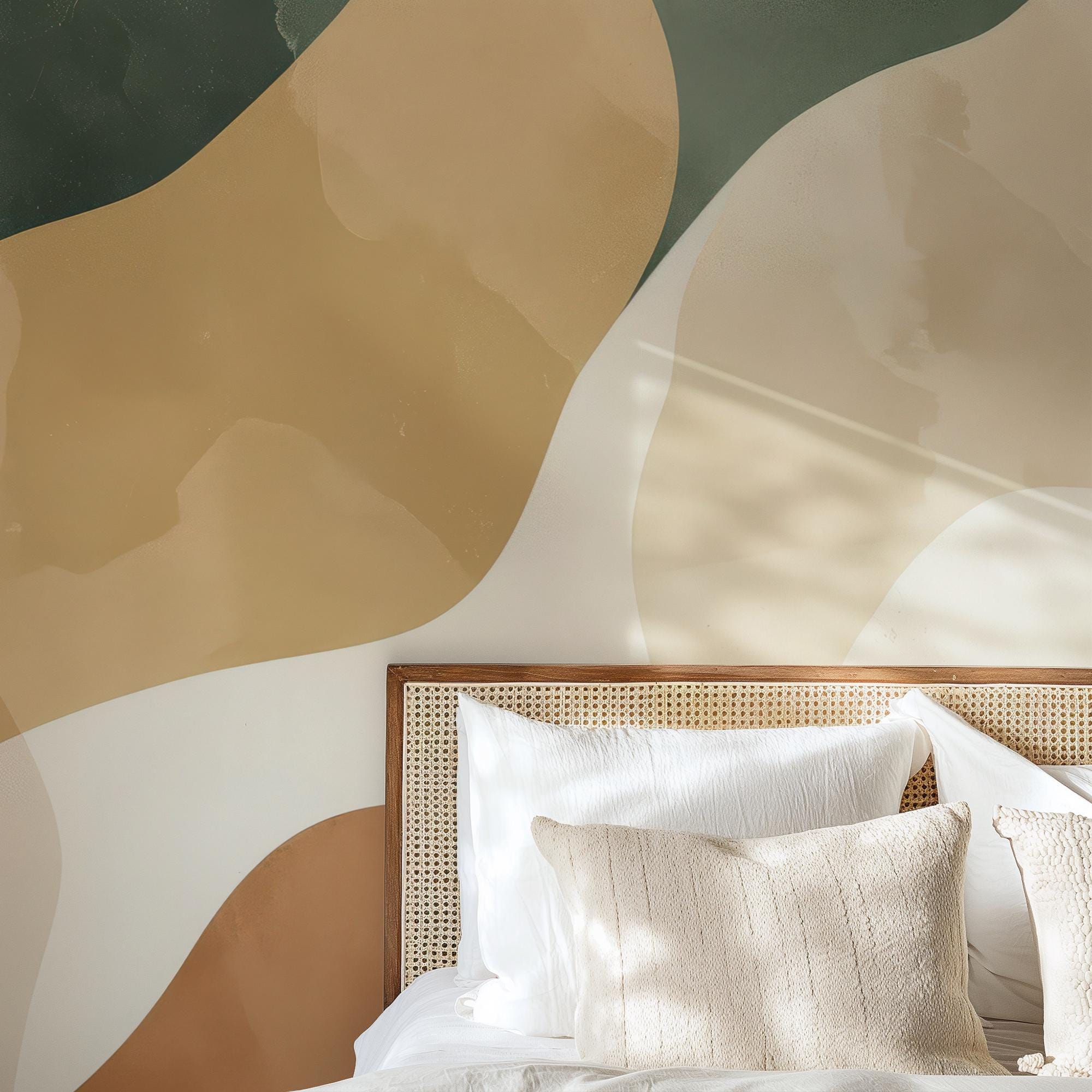 Earthy Abstract Shapes Wallpaper
