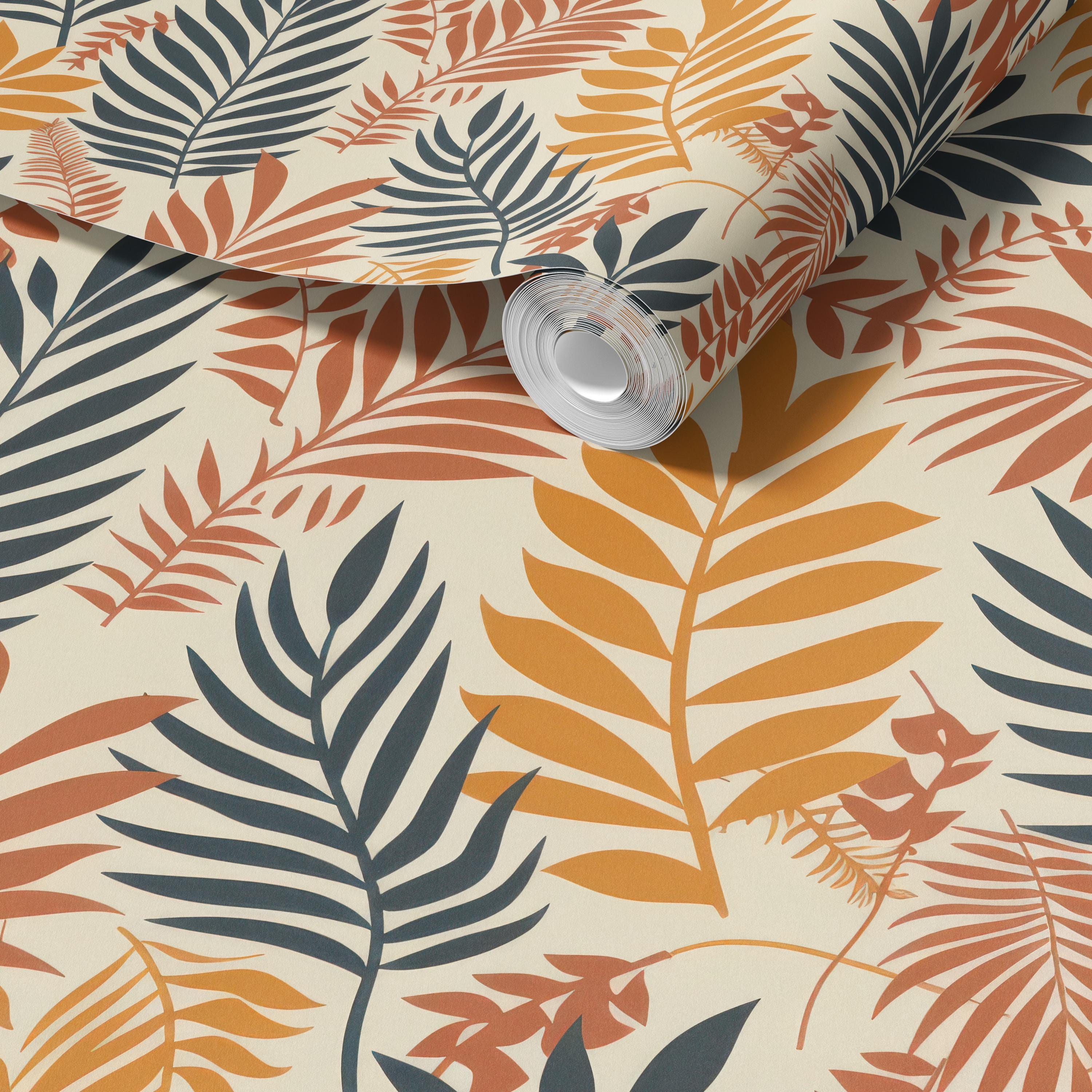 Vibrant Tropical Palm Leaves Wallpaper