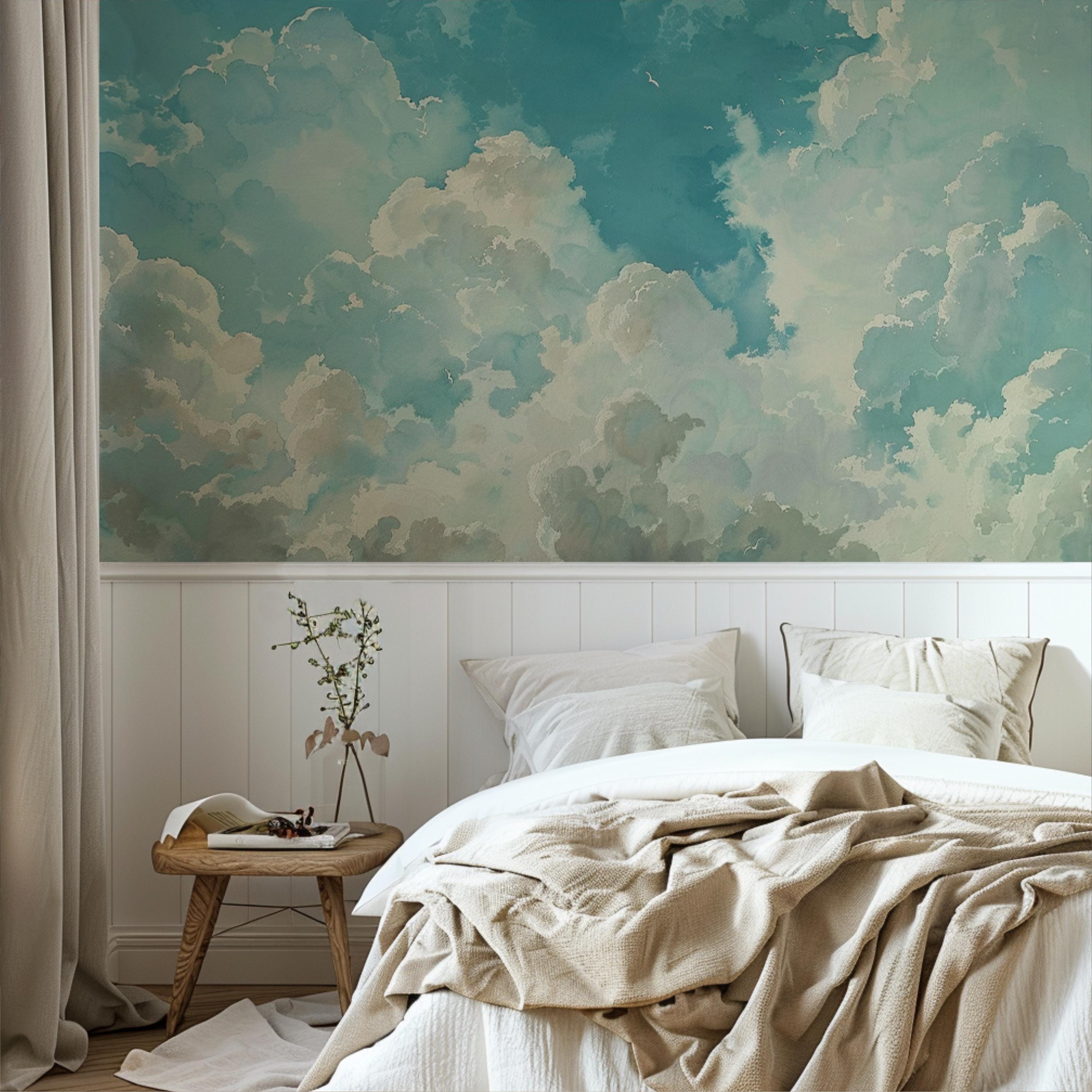 Tranquil Blue Sky Cloud Wallpaper