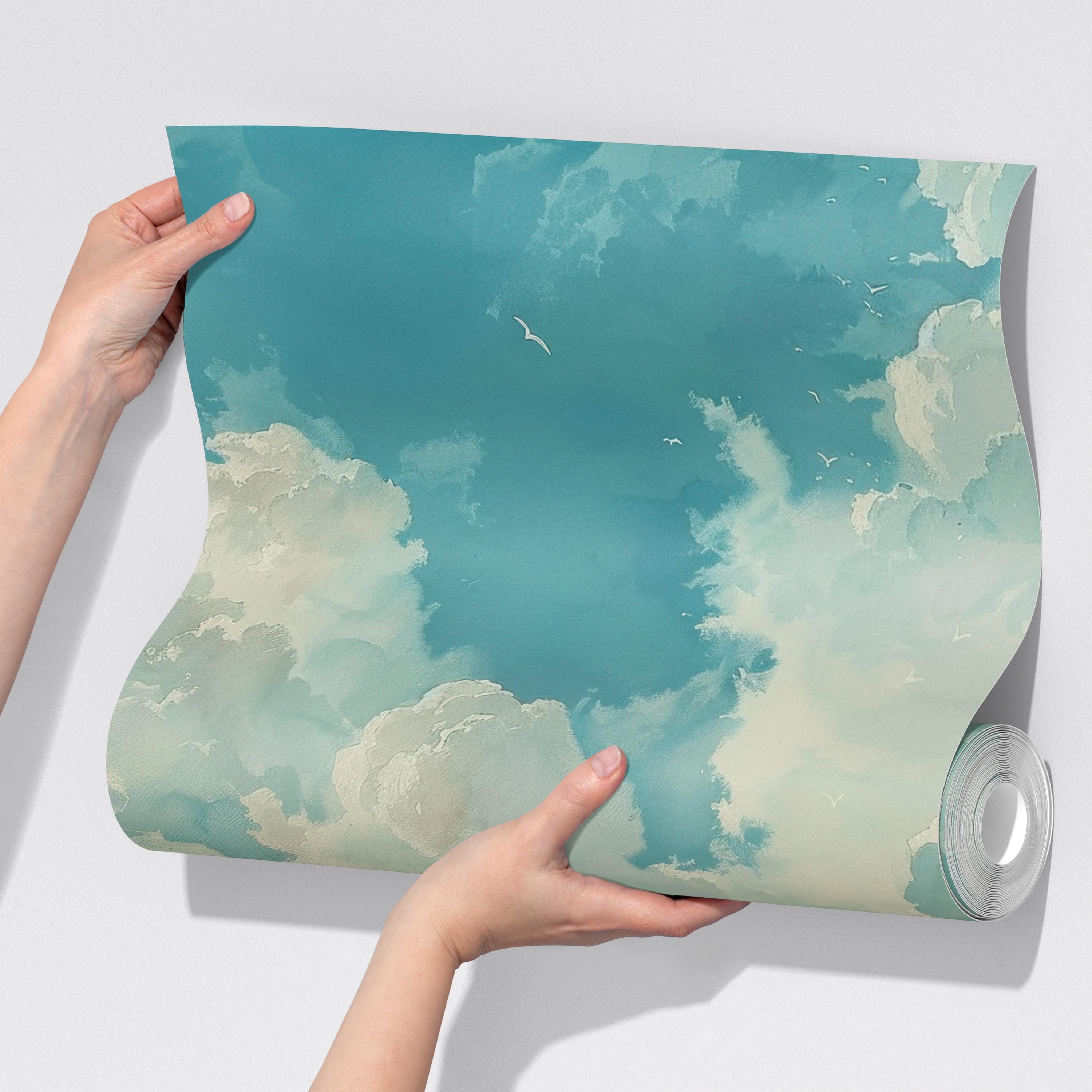 Tranquil Blue Sky Cloud Wallpaper