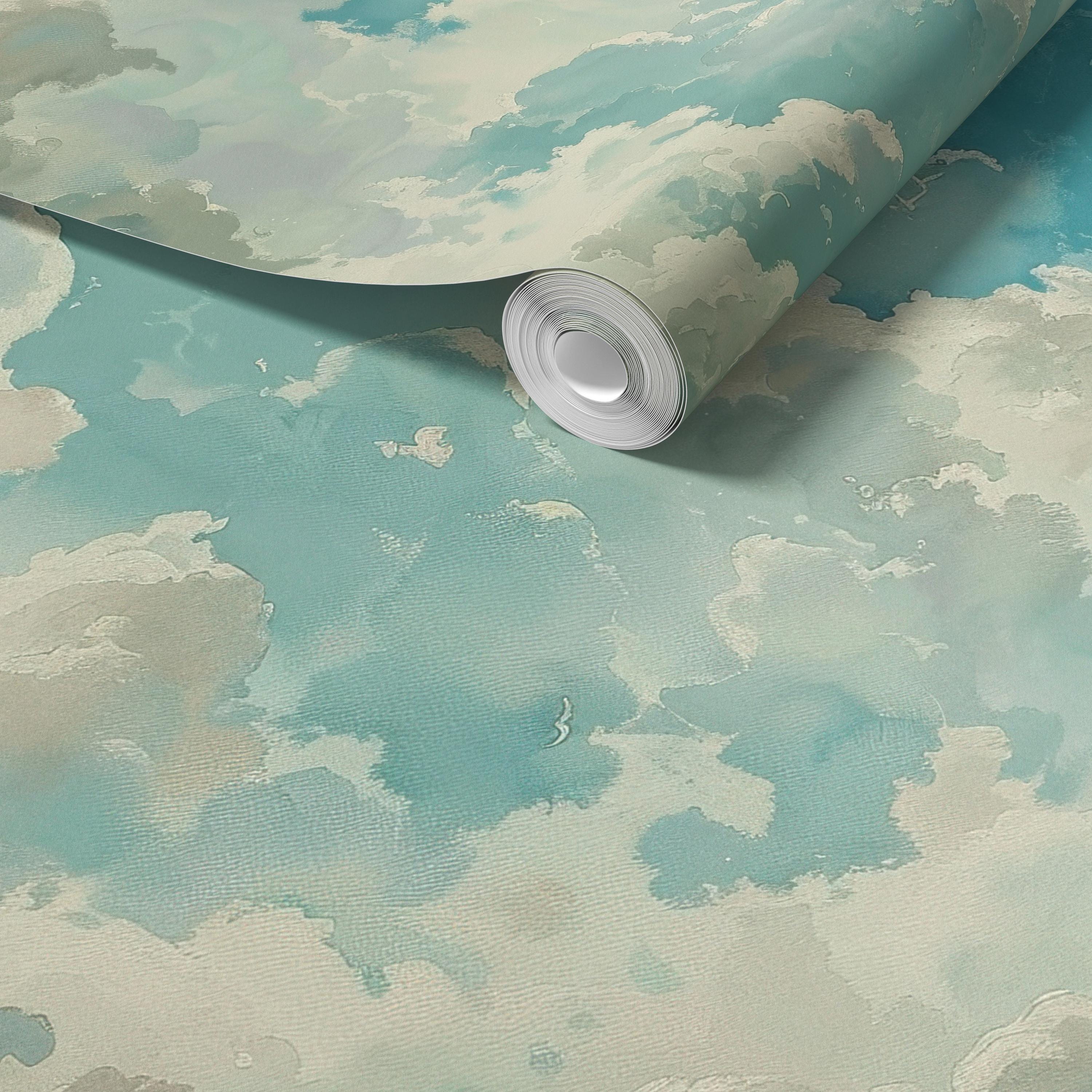 Tranquil Blue Sky Cloud Wallpaper