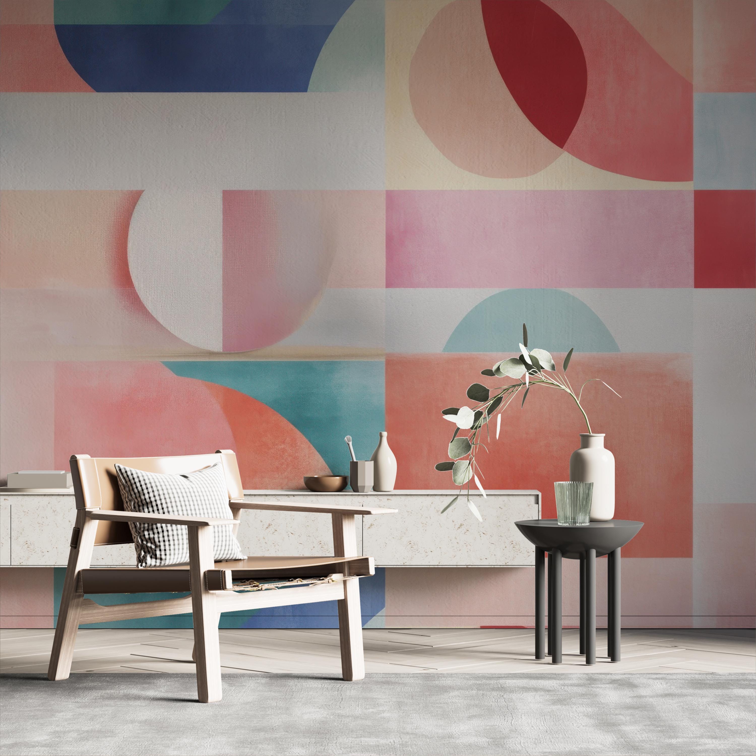 Boho Abstract Geometric Wallpaper