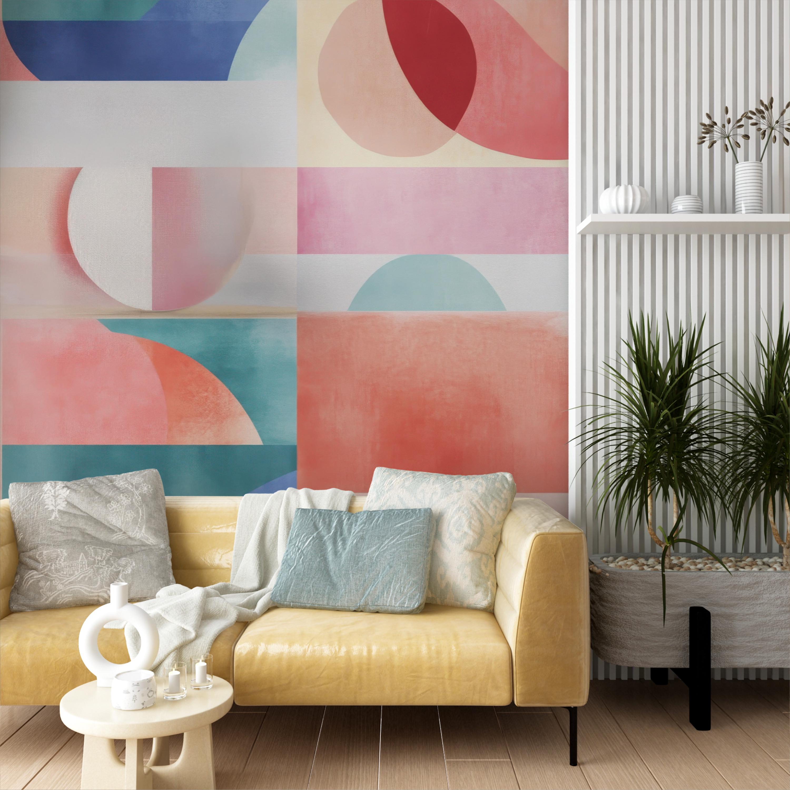 Boho Abstract Geometric Wallpaper