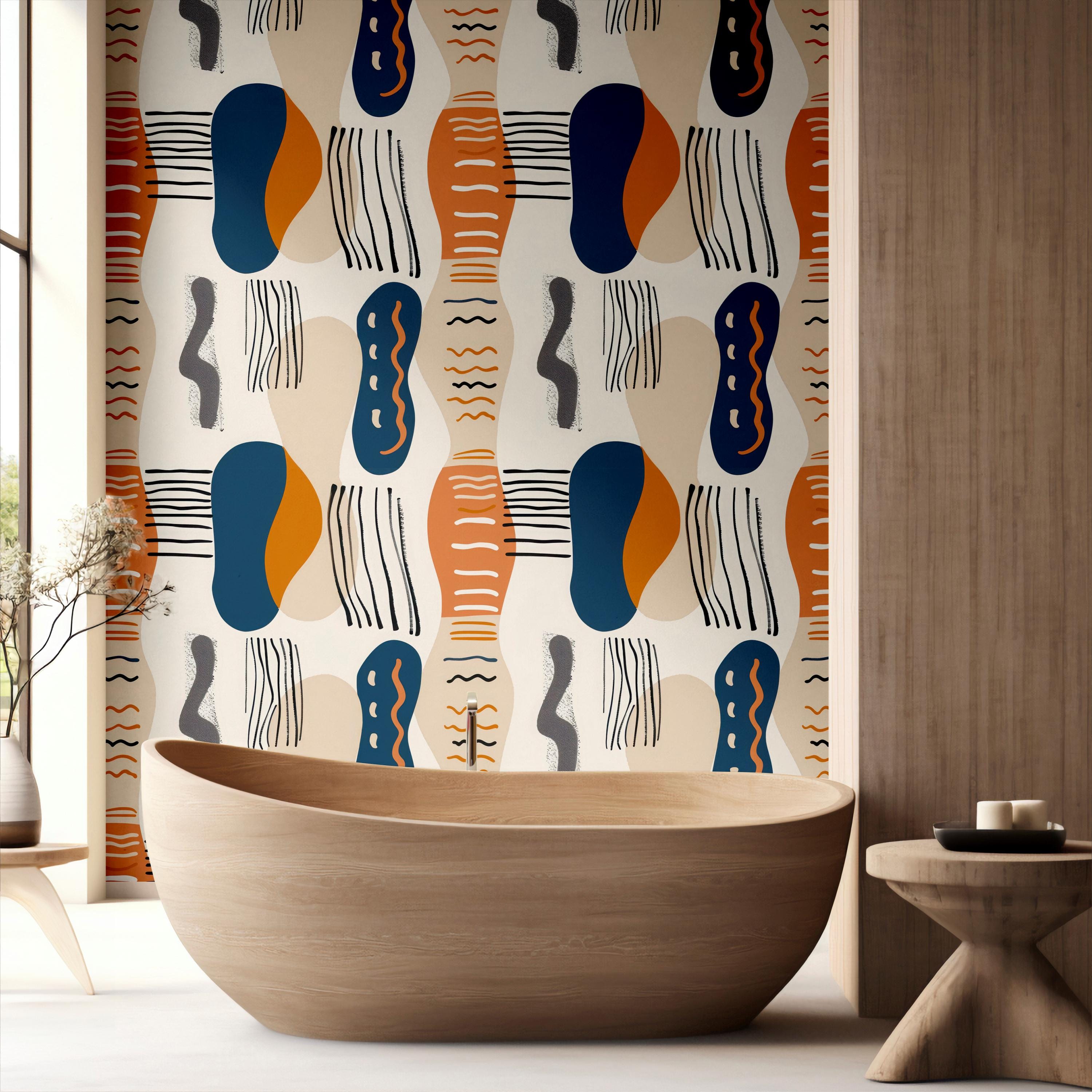 Earthy Minimalist Abstract Wallpaper