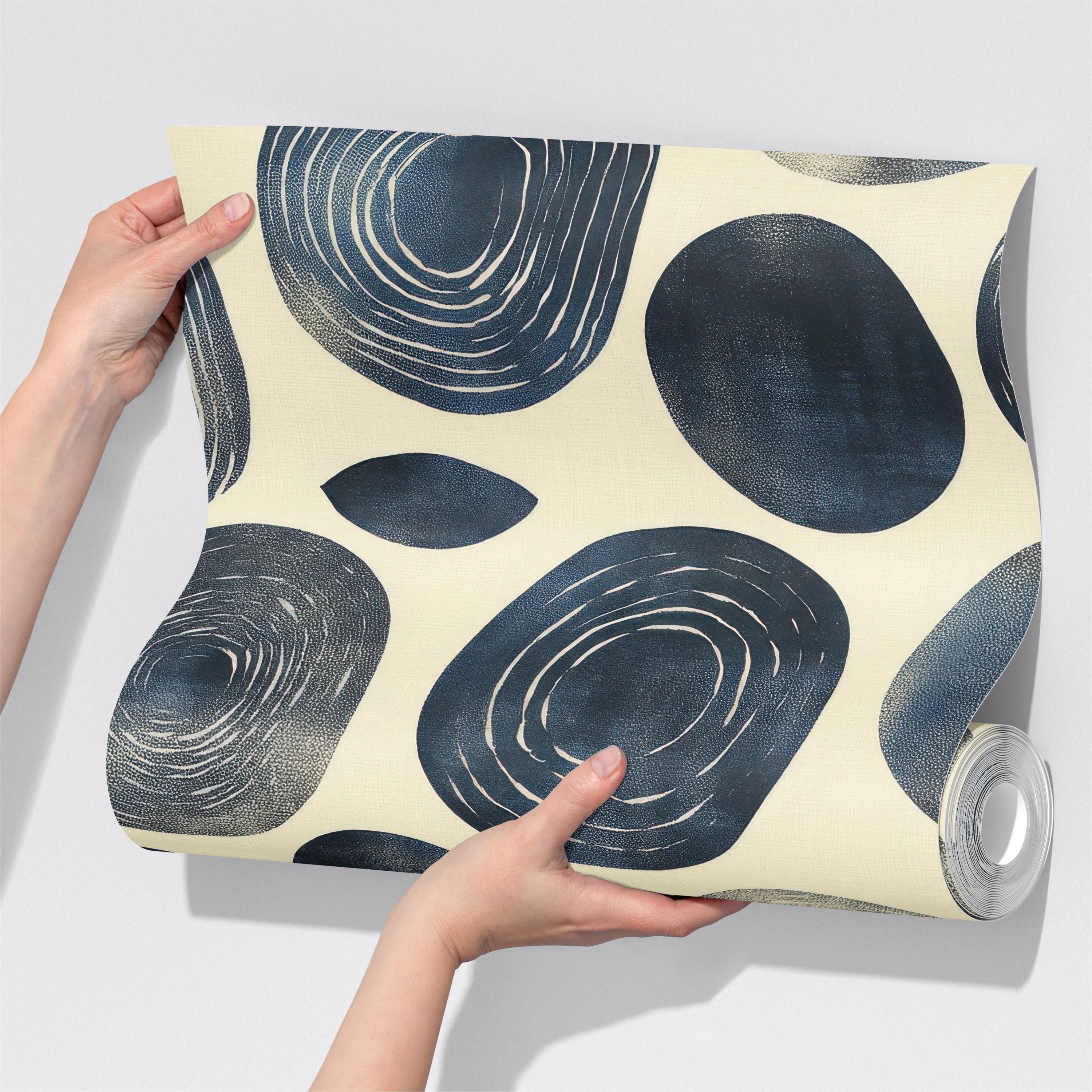 Textured Circle Pattern Wallpaper