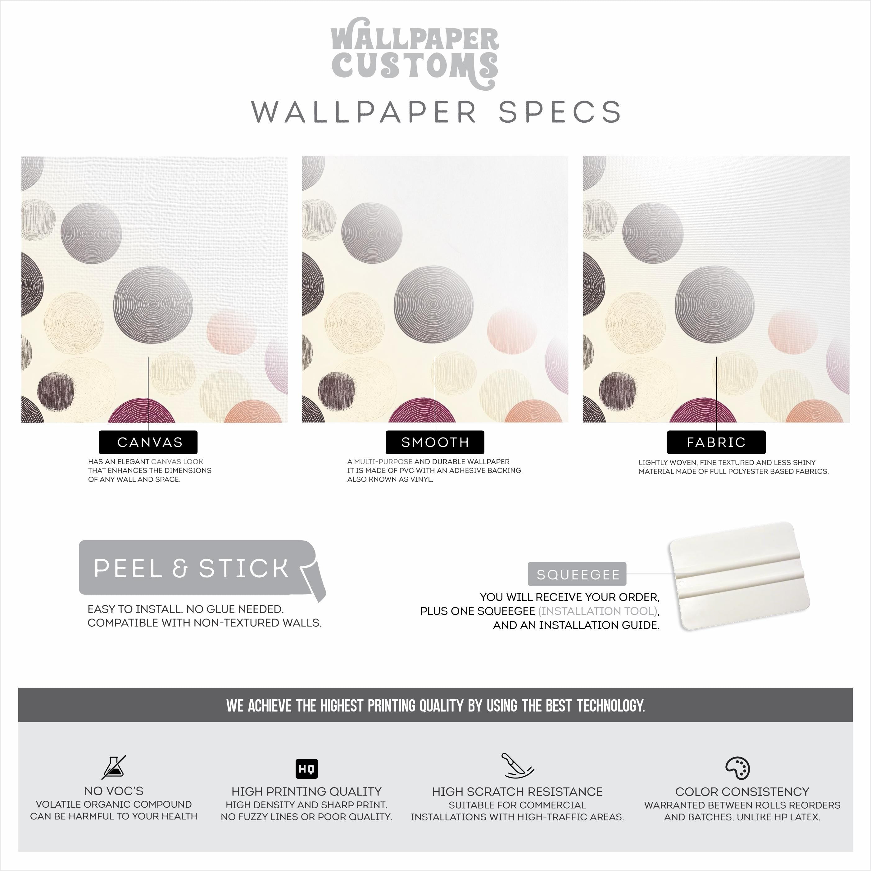 Earth Tone Geometric Circle Wallpaper