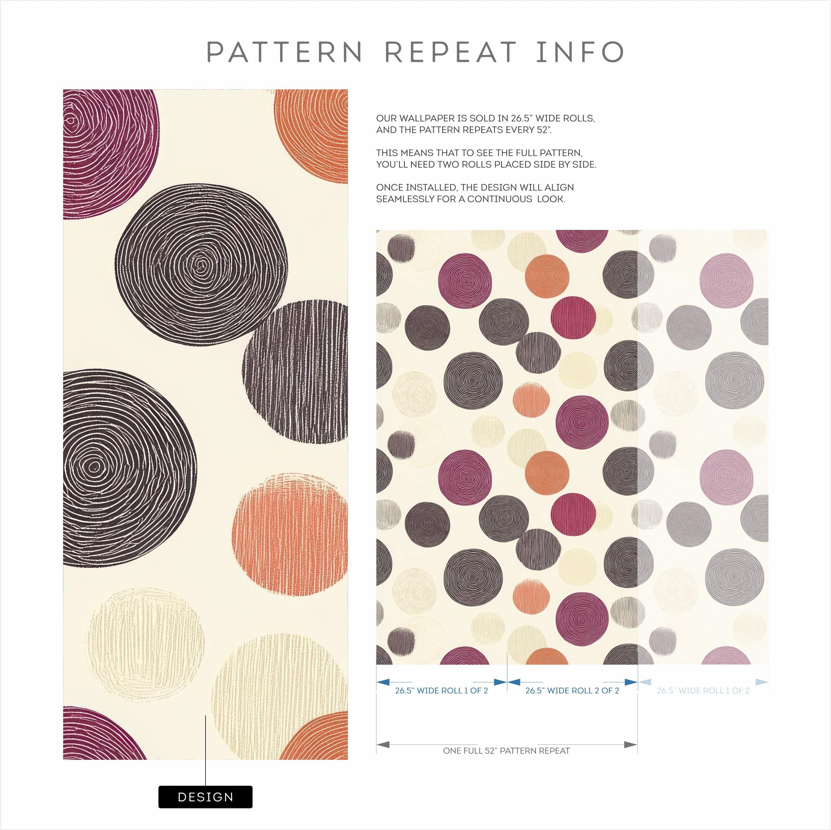 Earth Tone Geometric Circle Wallpaper