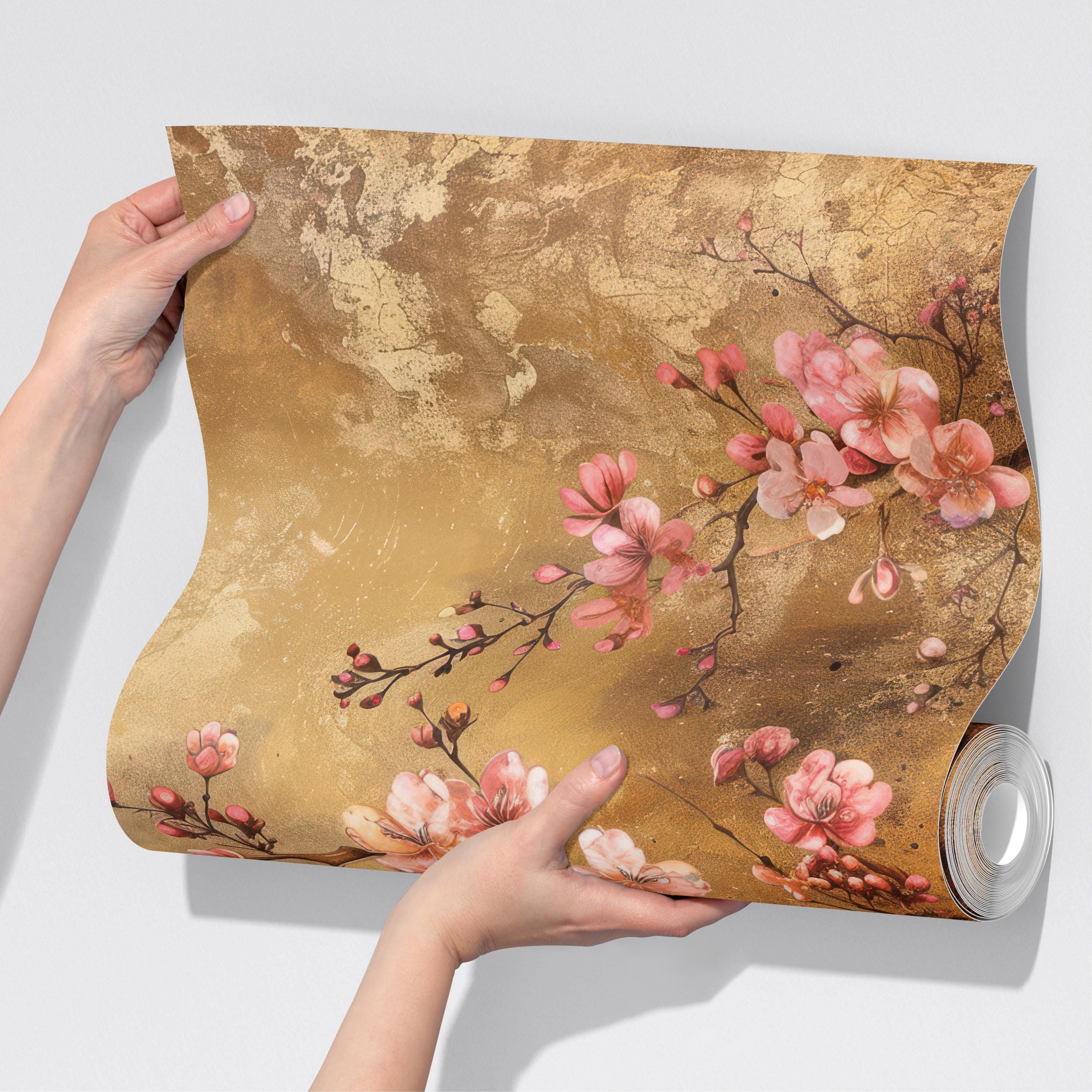 Vintage Japanese Cherry Blossom Wallpaper