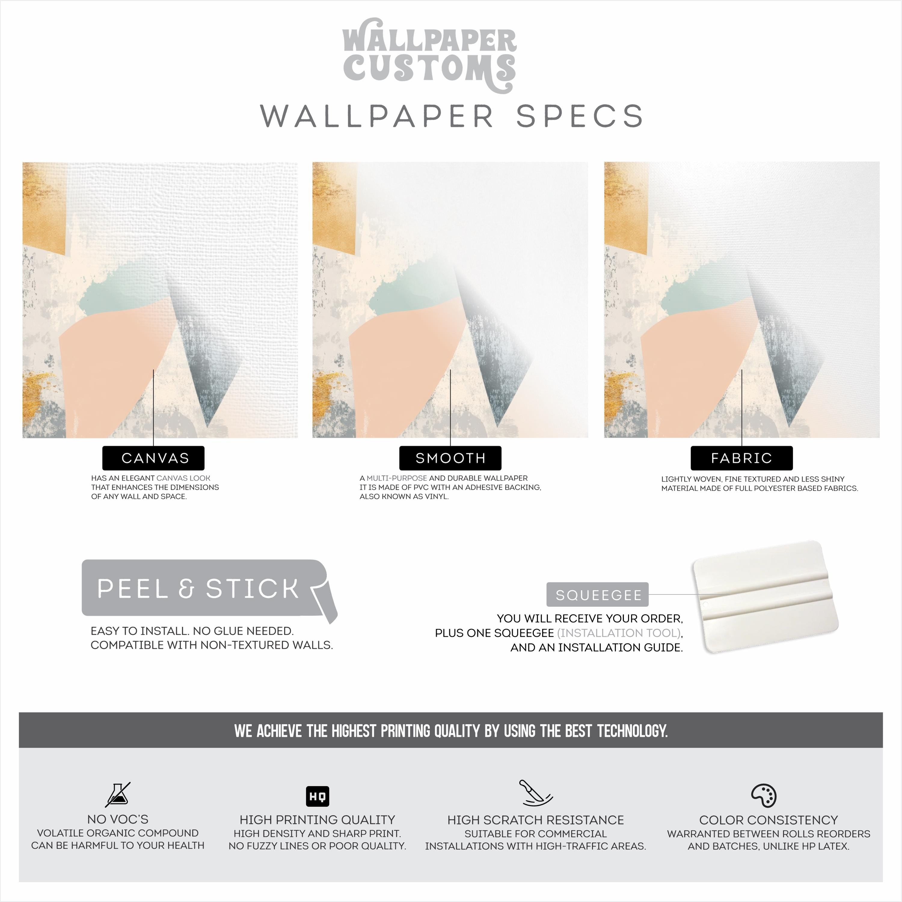 Mid Century Geometric Wallpaper Mural