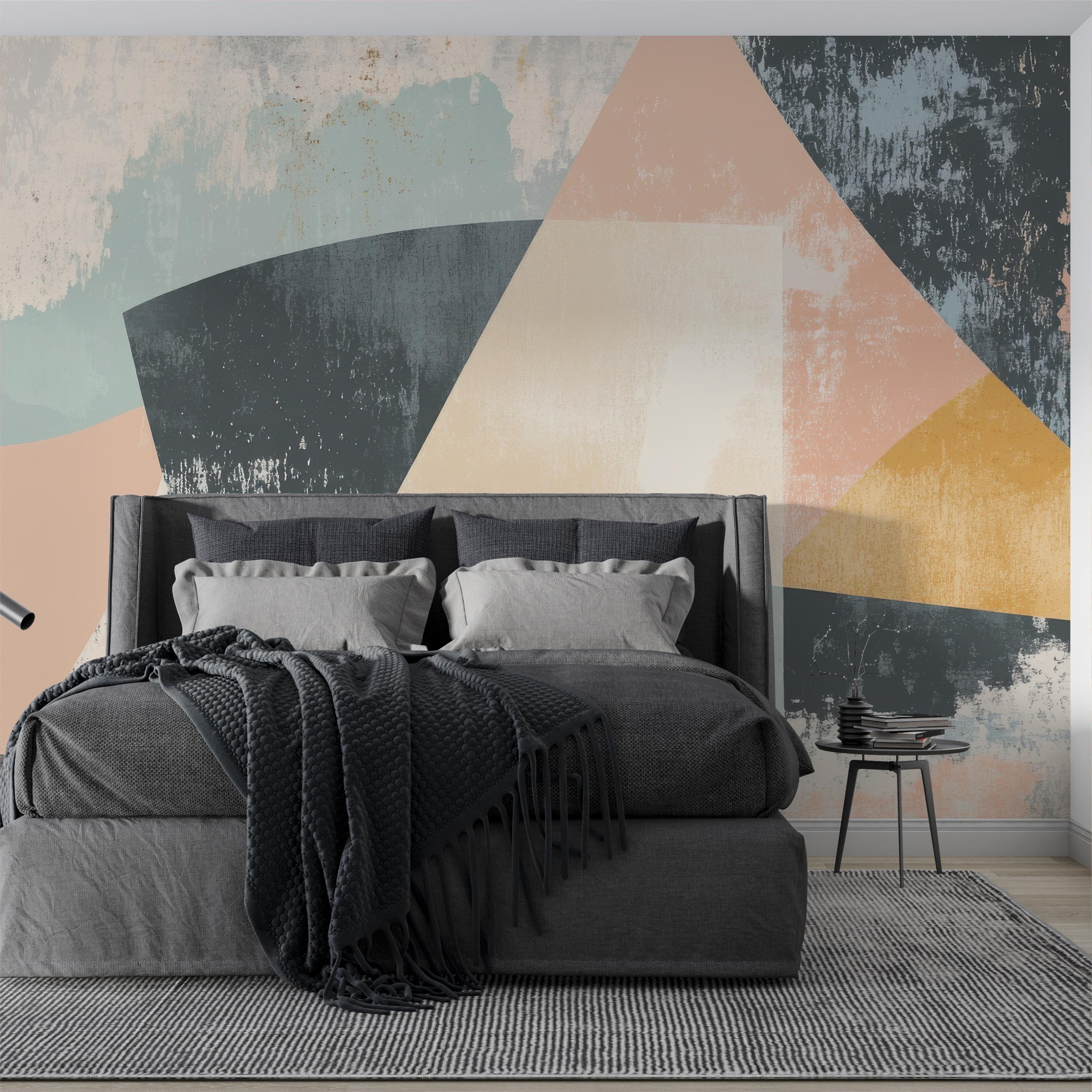 Mid Century Geometric Wallpaper Mural