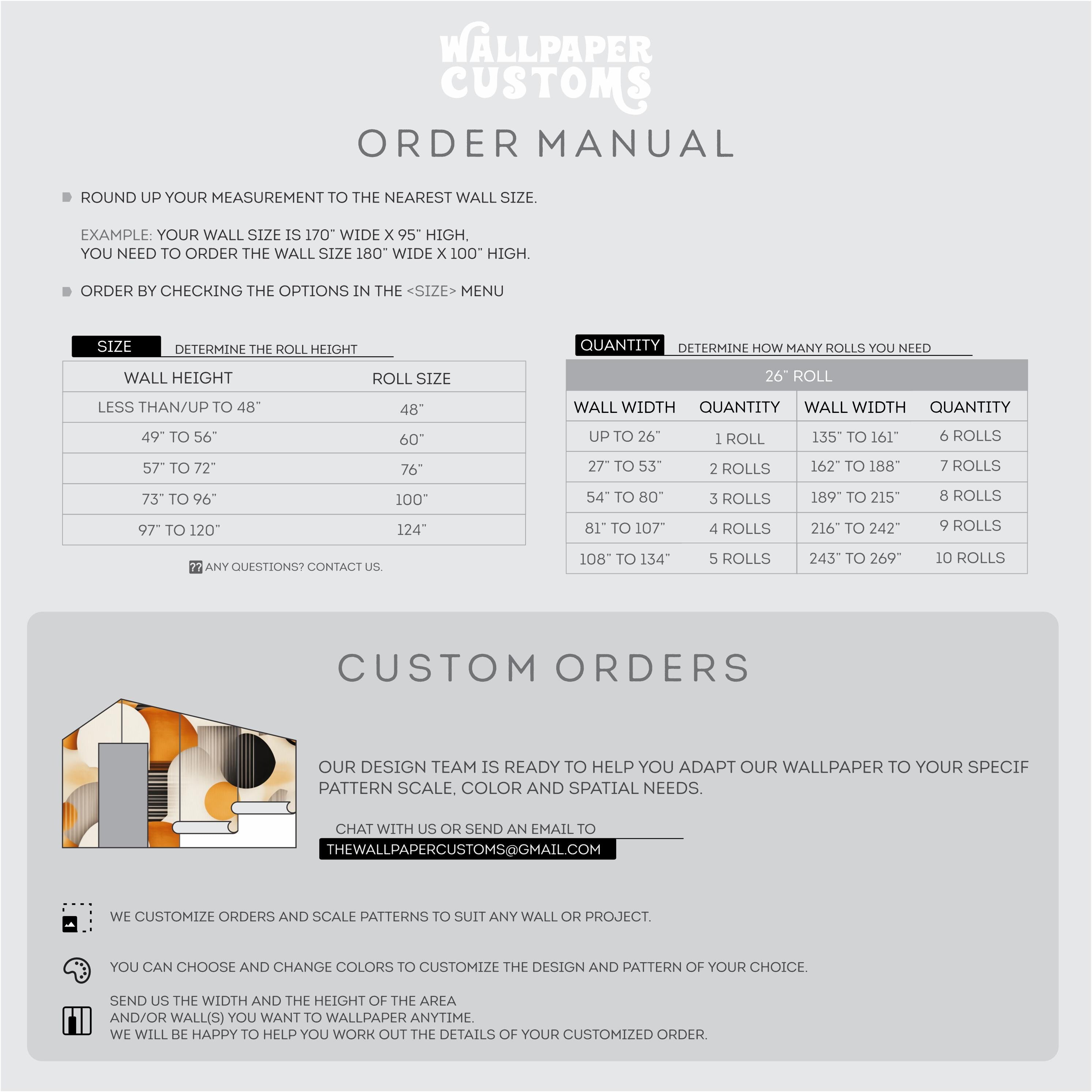 Retro Abstract Geometric Wall Mural