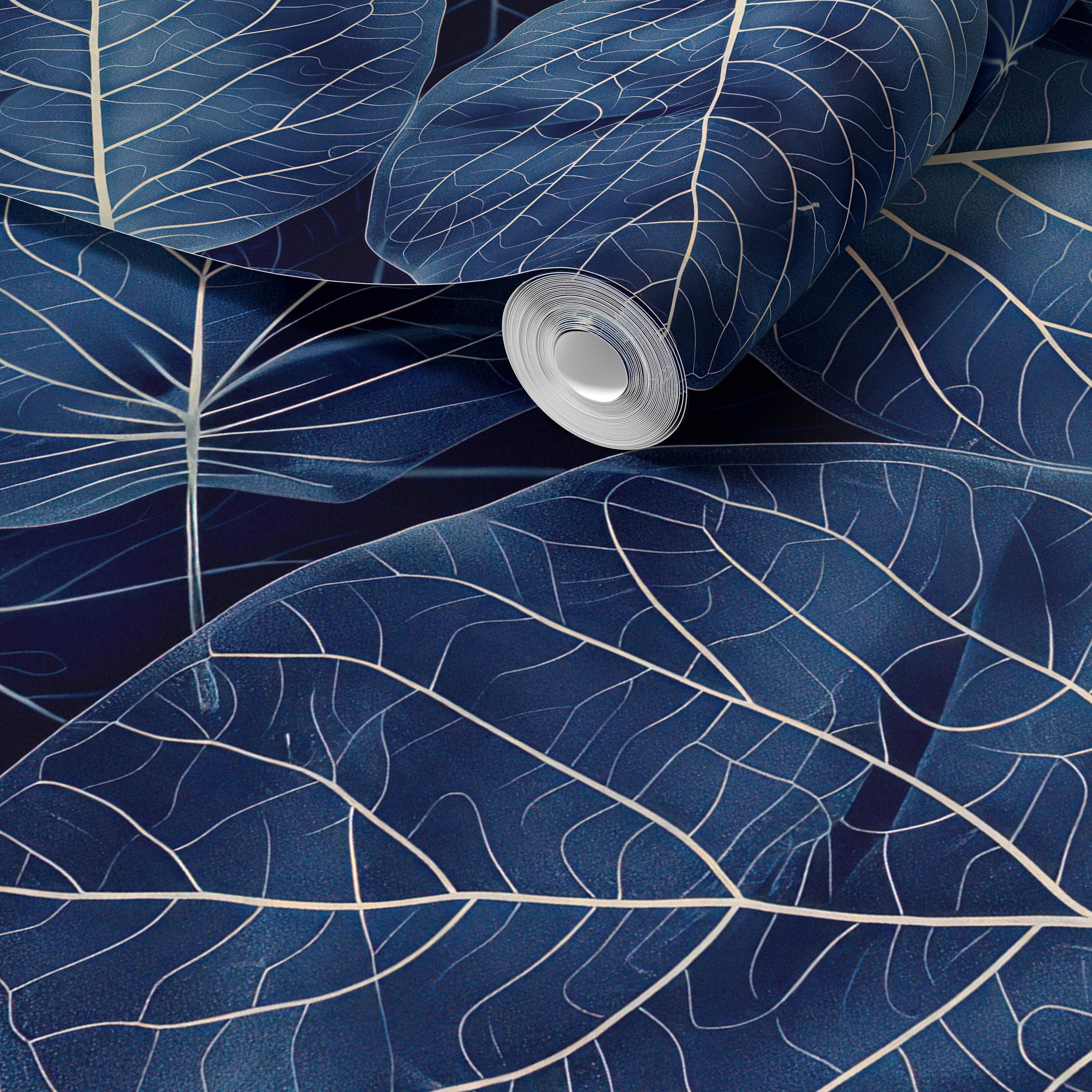 Elegant Botanical Leaf Wallpaper Mural