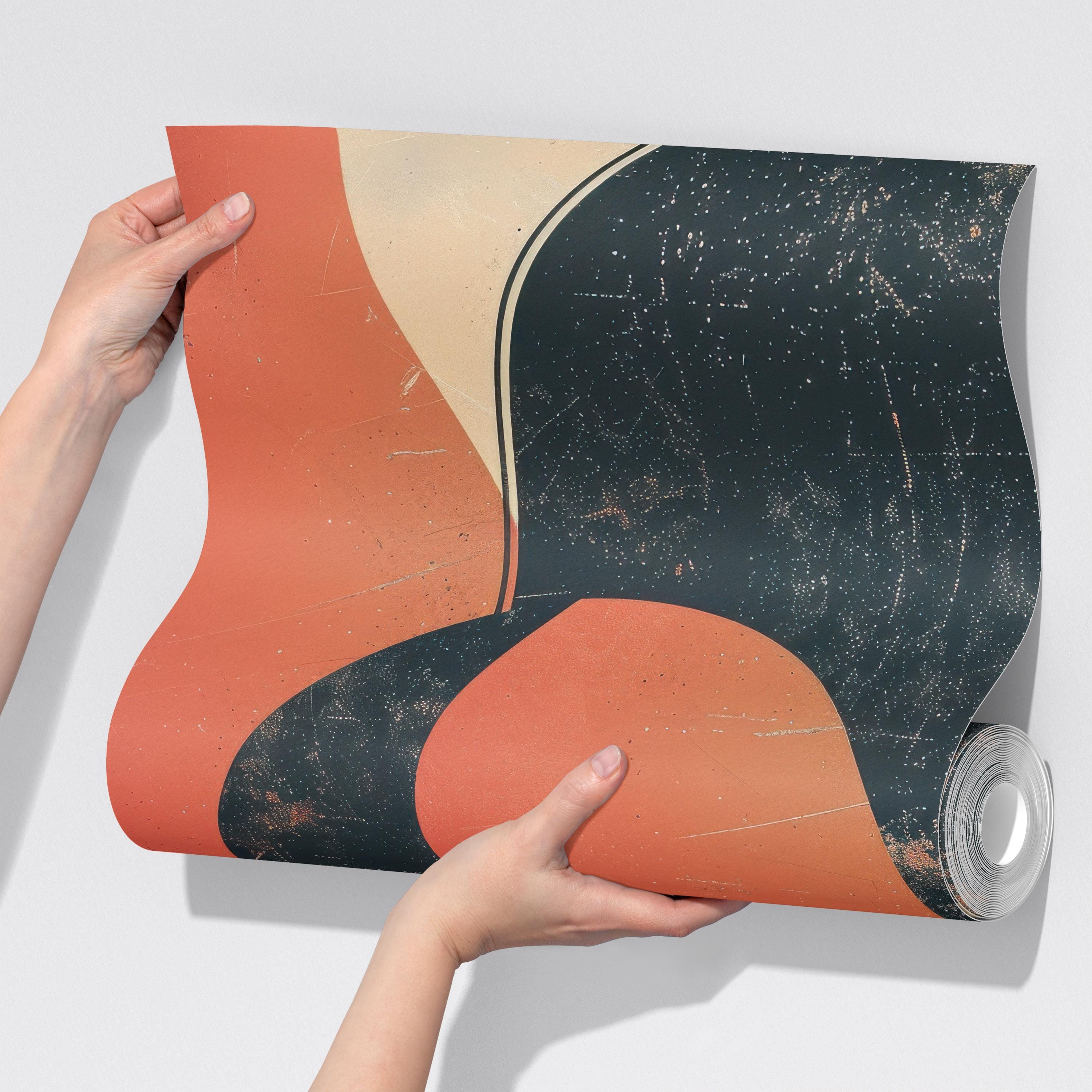 Geometric Modern Retro Circle Wallpaper