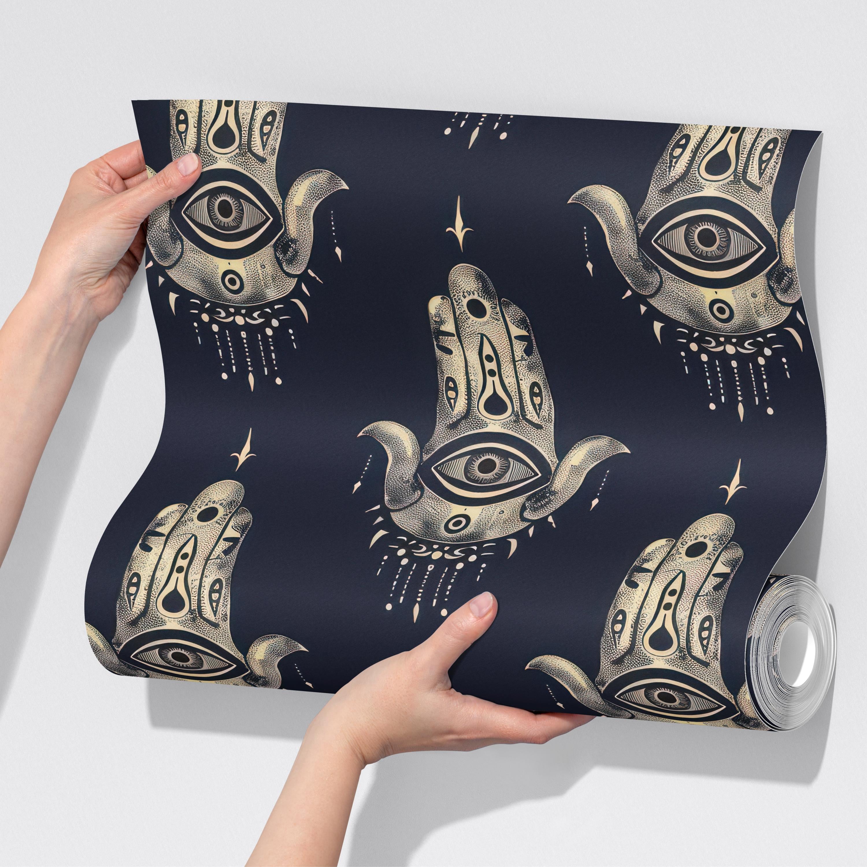 Mystical Hamsa Hand Wallpaper