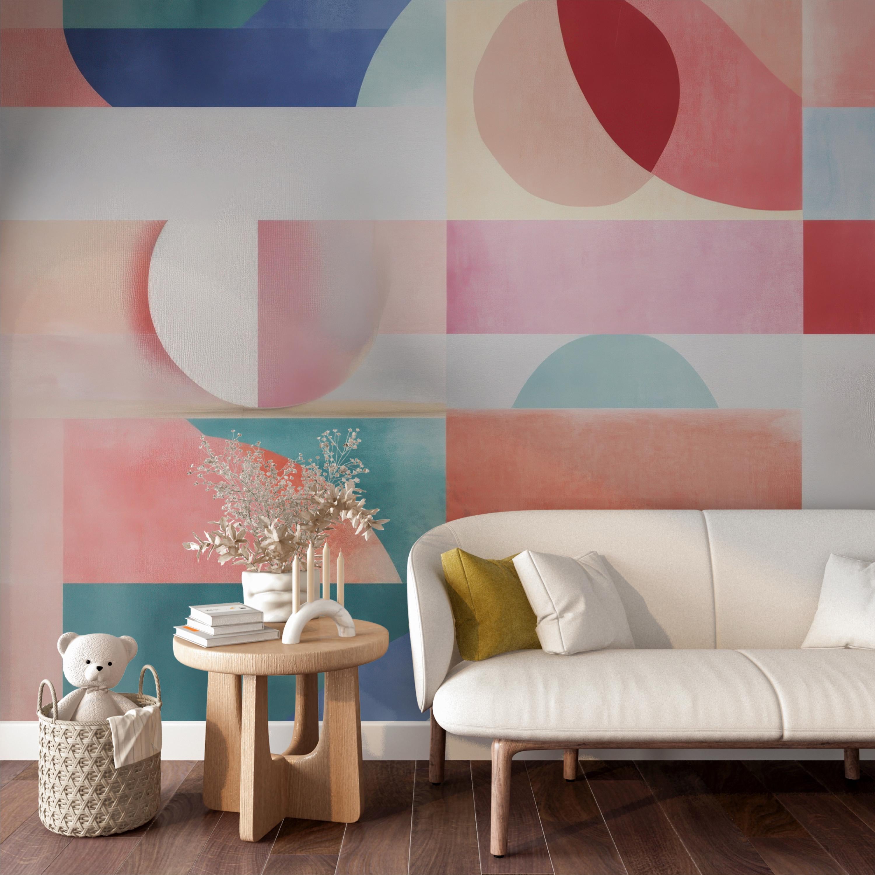 Boho Abstract Geometric Wallpaper
