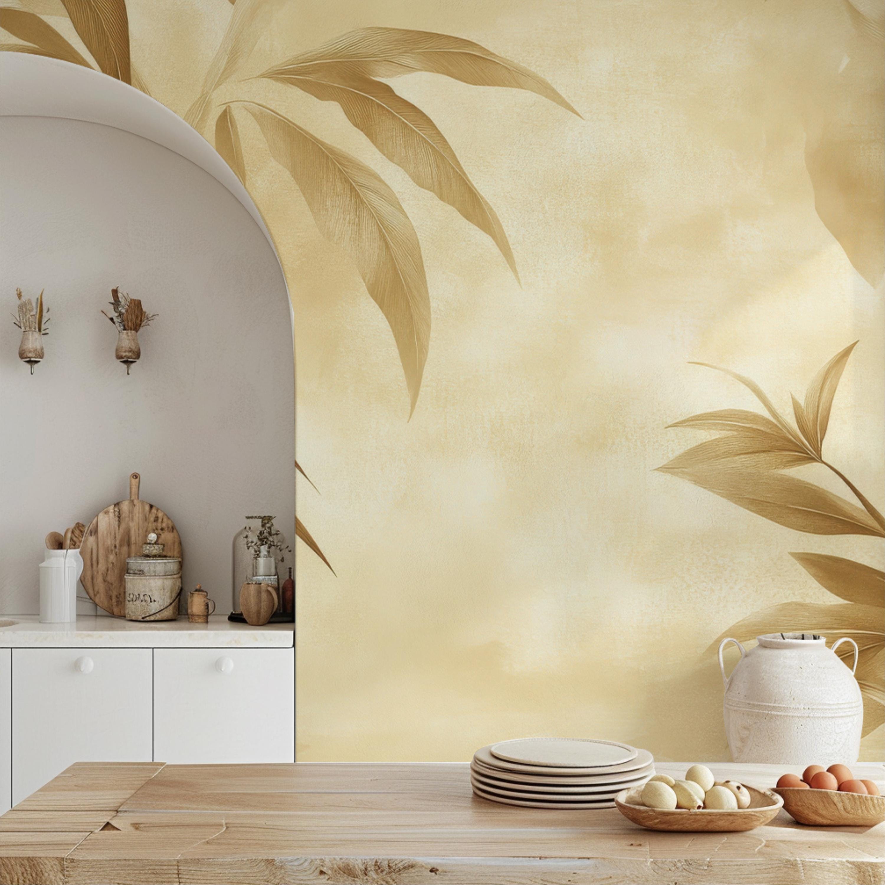 Tropical Banana Leaf Wallpaper