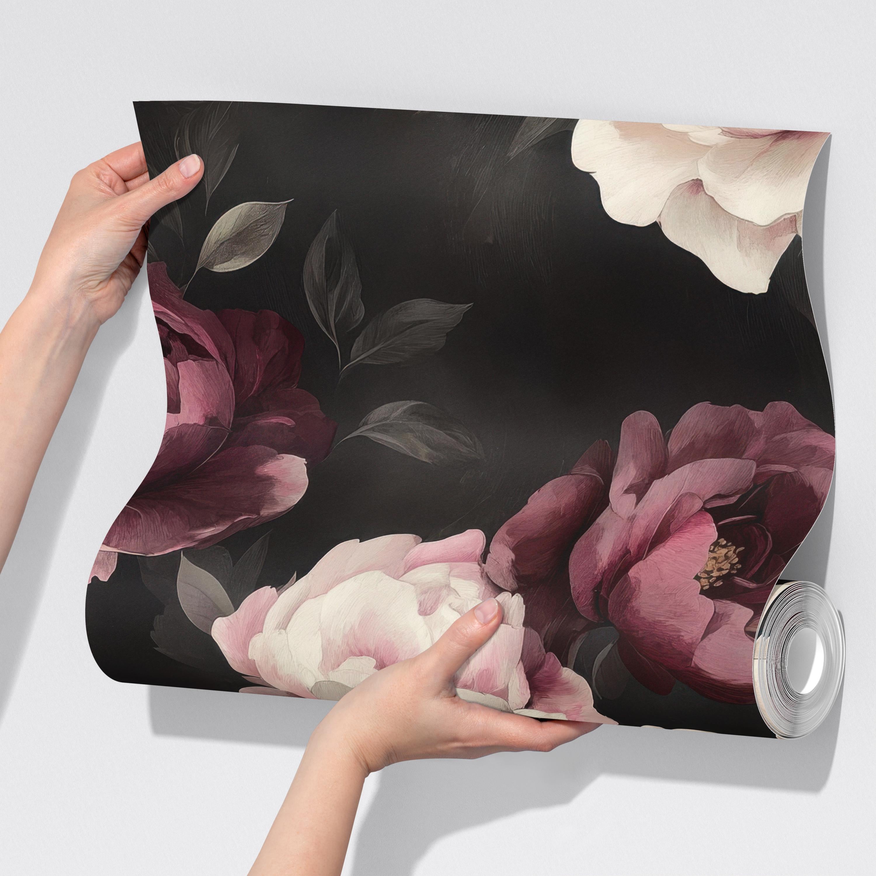 Oversized Peony Floral Wallpaper