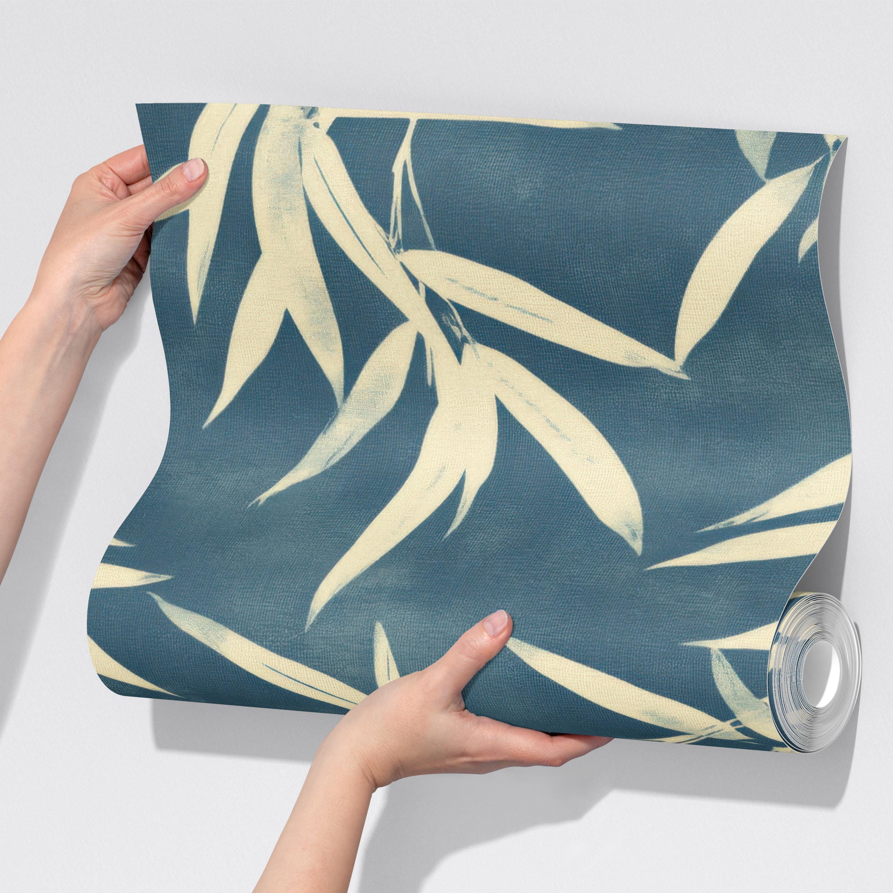 Modern Bamboo Leaf Wallpaper Mural