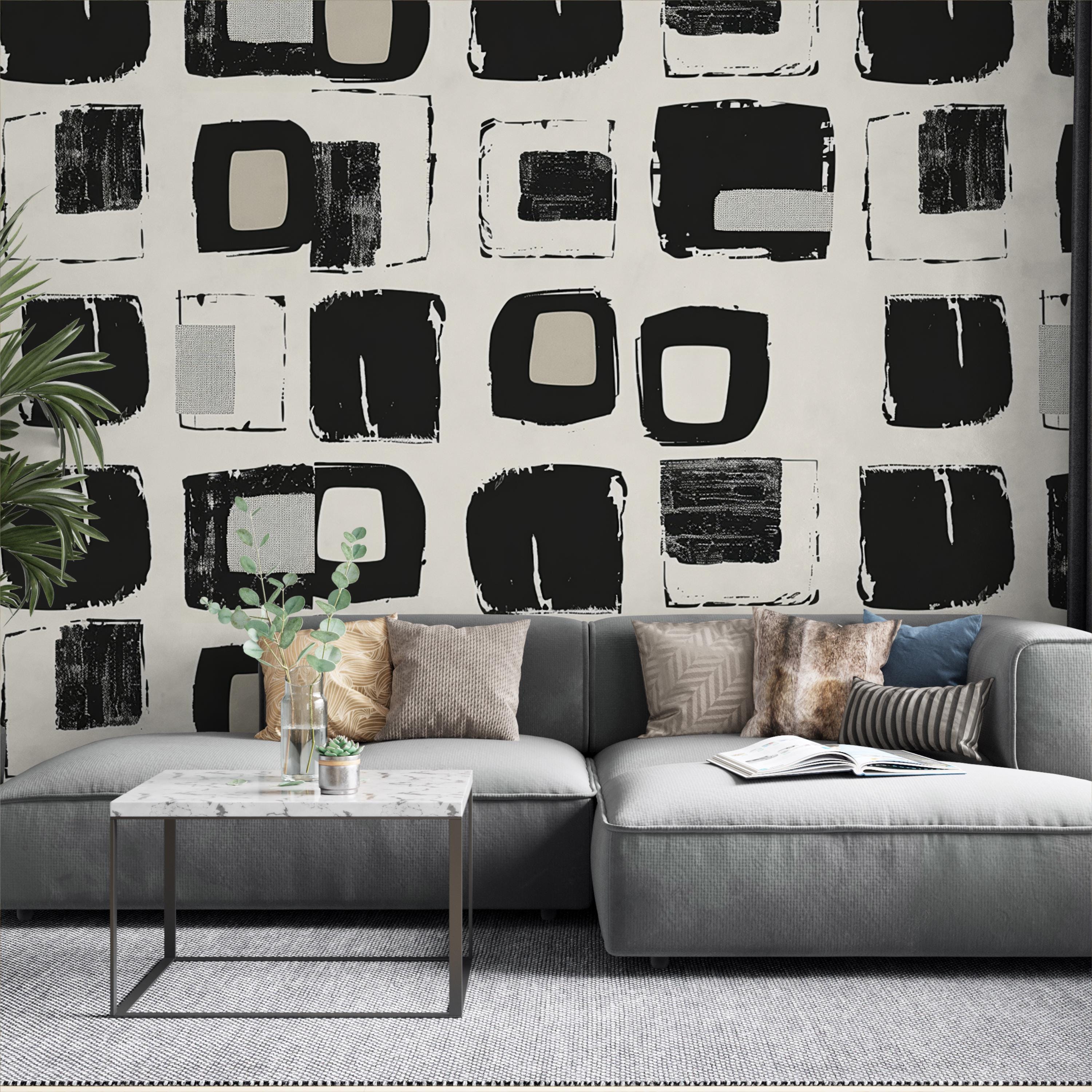 Modern Abstract Square Wallpaper