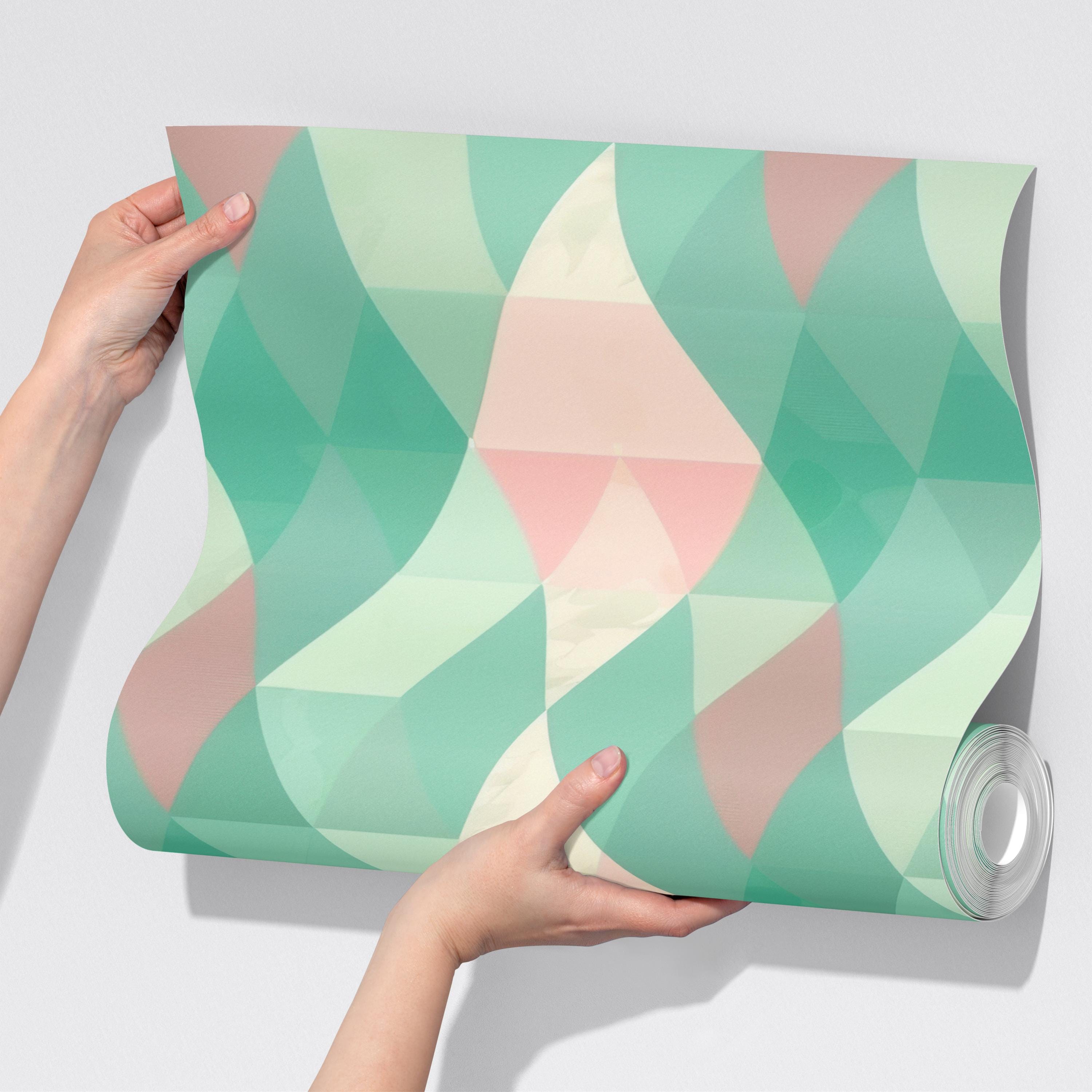 Pastel Diamond Pattern Wallpaper