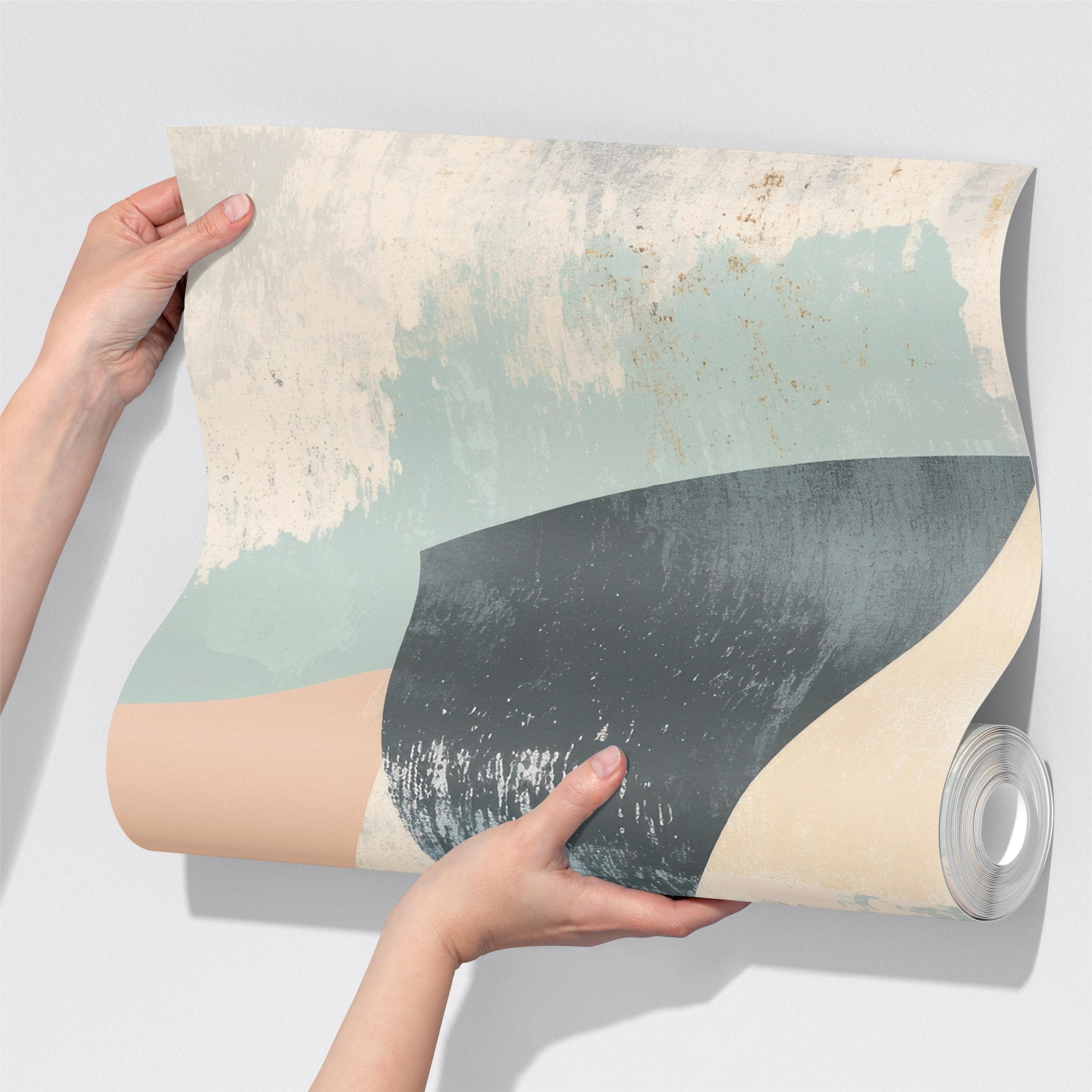 Mid Century Geometric Wallpaper Mural