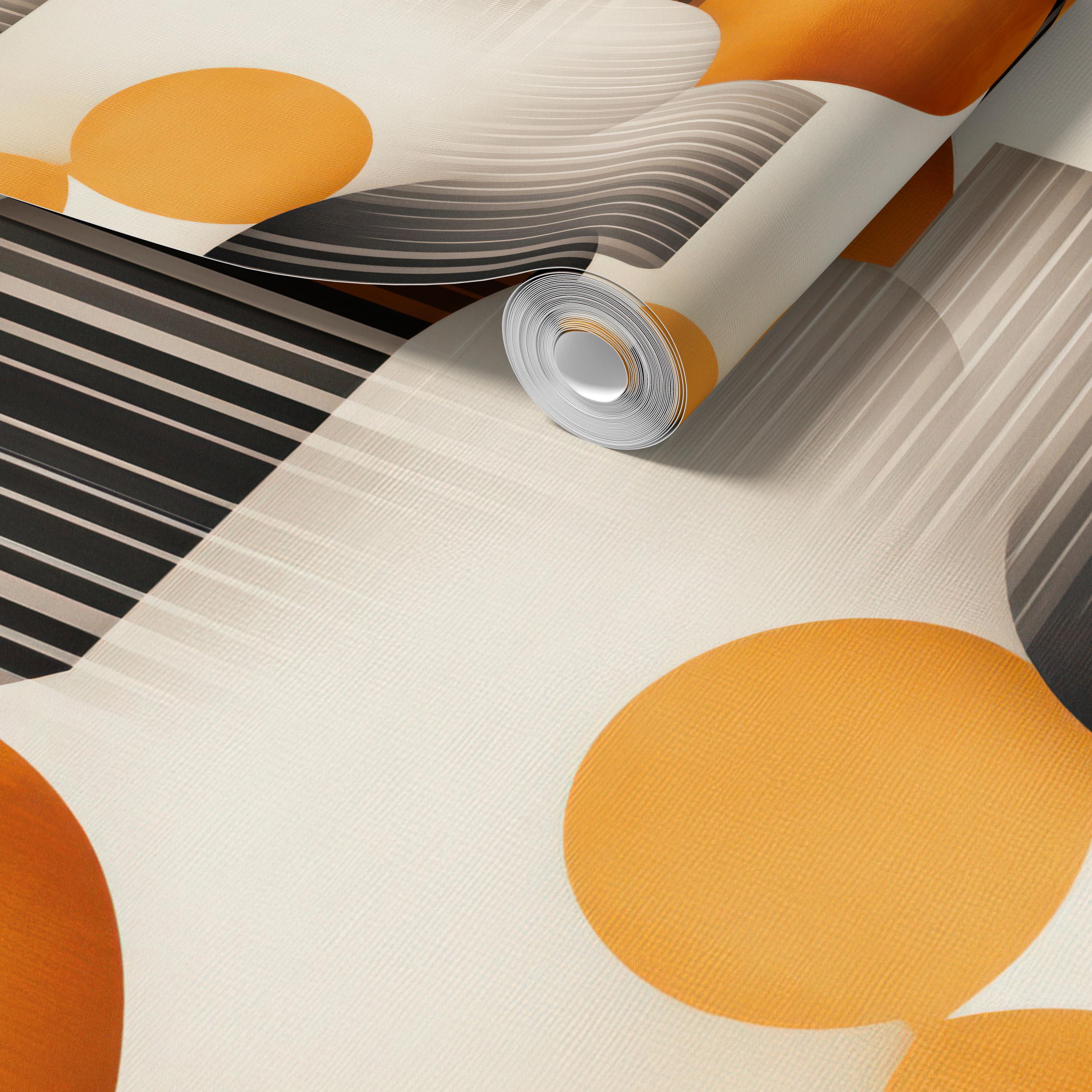 Retro Abstract Geometric Wall Mural