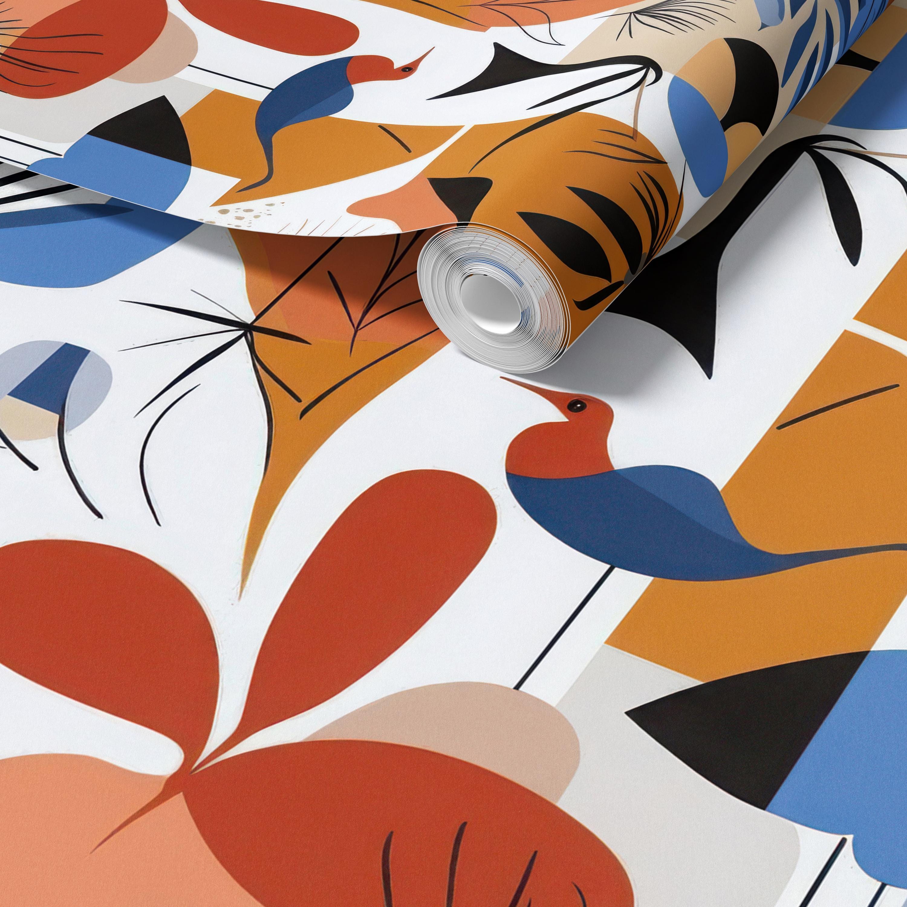 Bold Mid Century Modern Wallpaper Mural