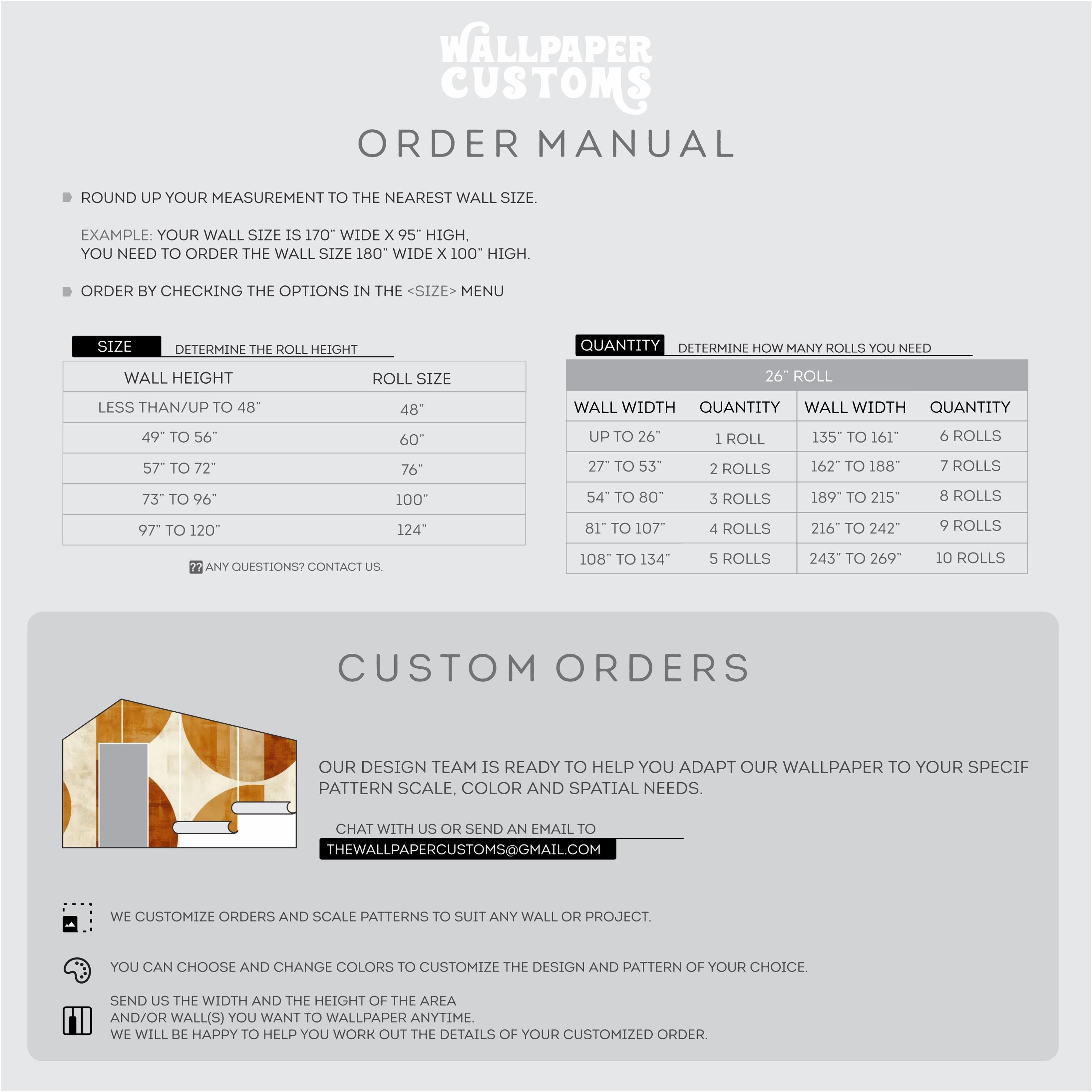 Rust Orange Mid Century Wallpaper