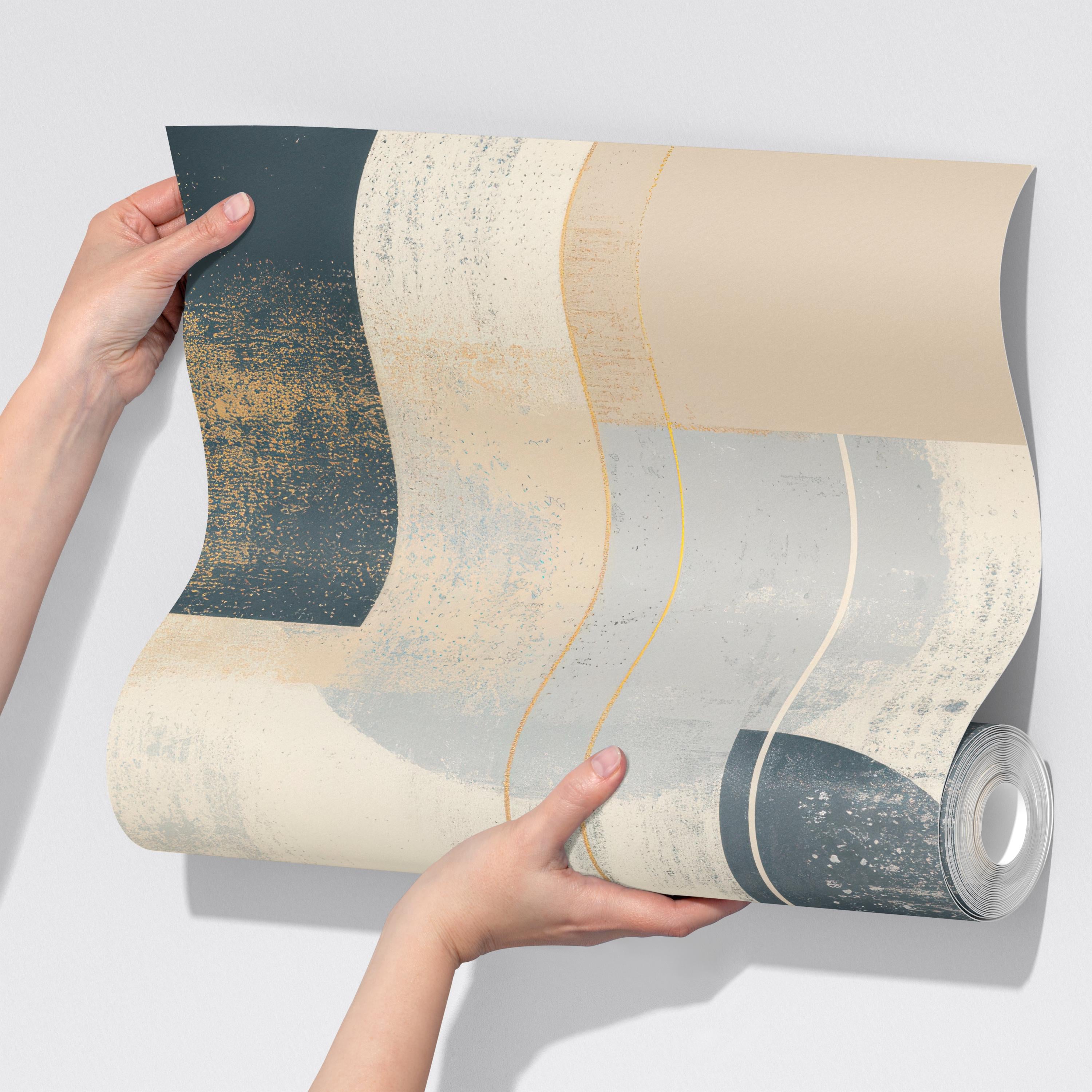 Modern Scandinavian Geometric Wallpaper