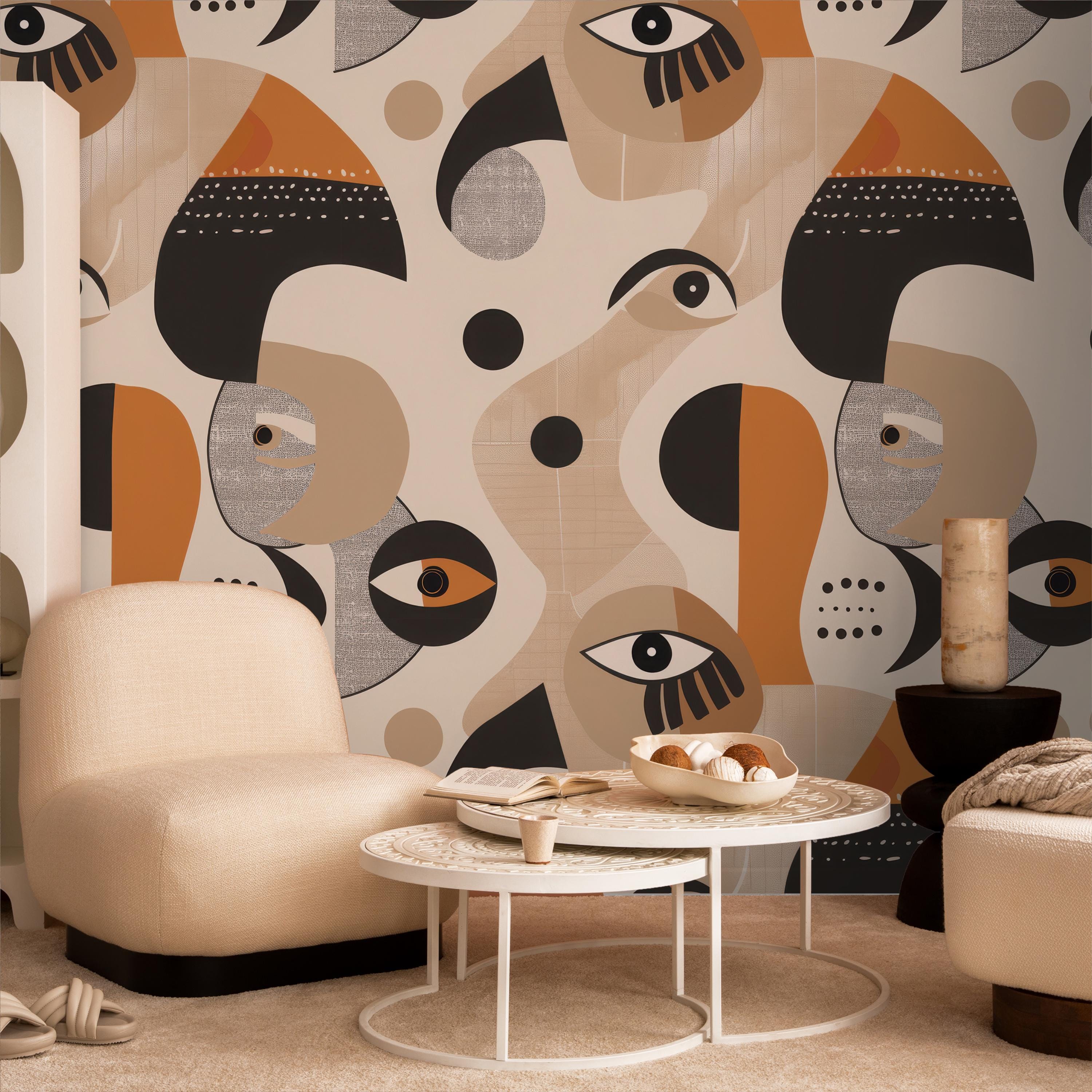 Abstract Eye Art Wallpaper Mural