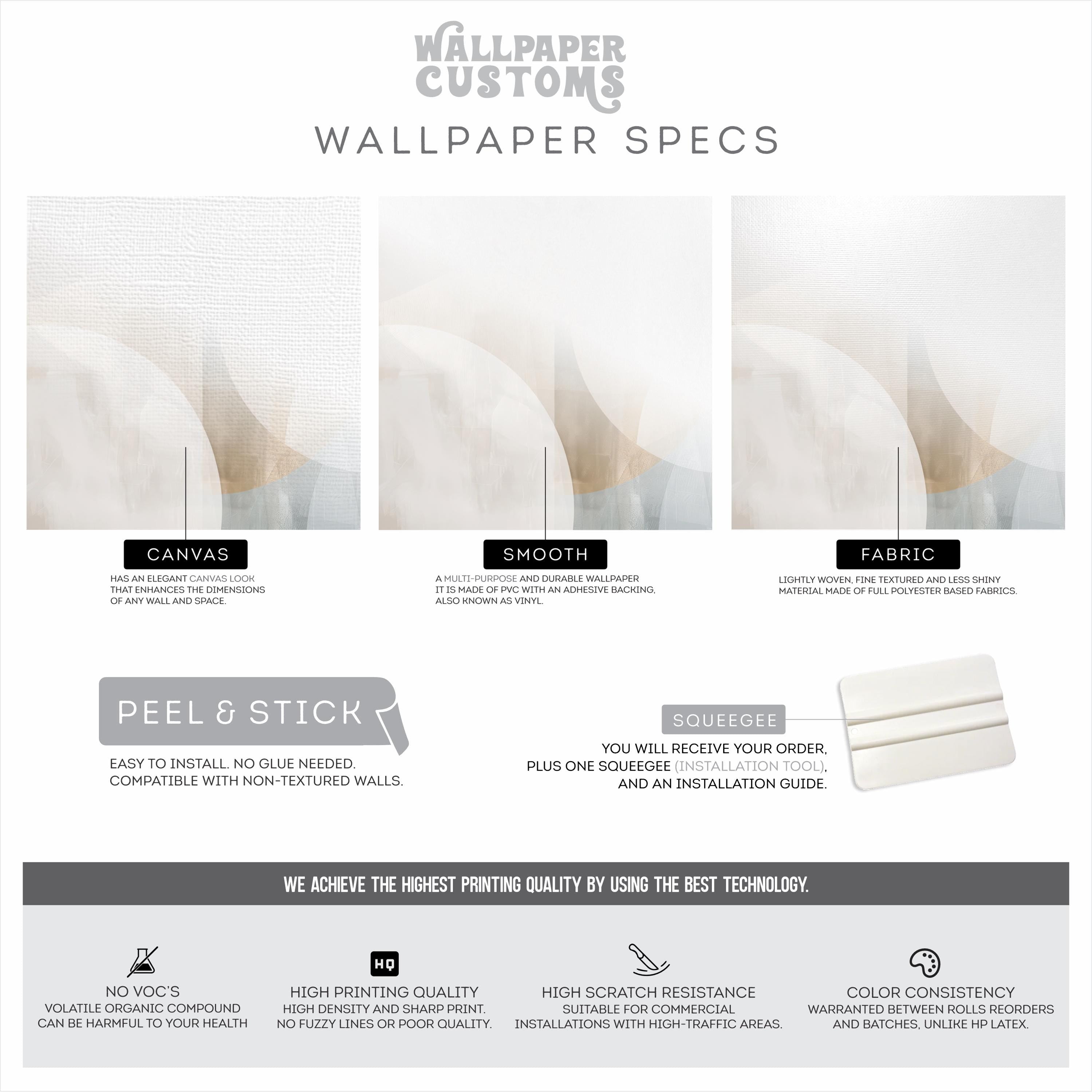 Neutral Curve Earth Tone Wallpaper