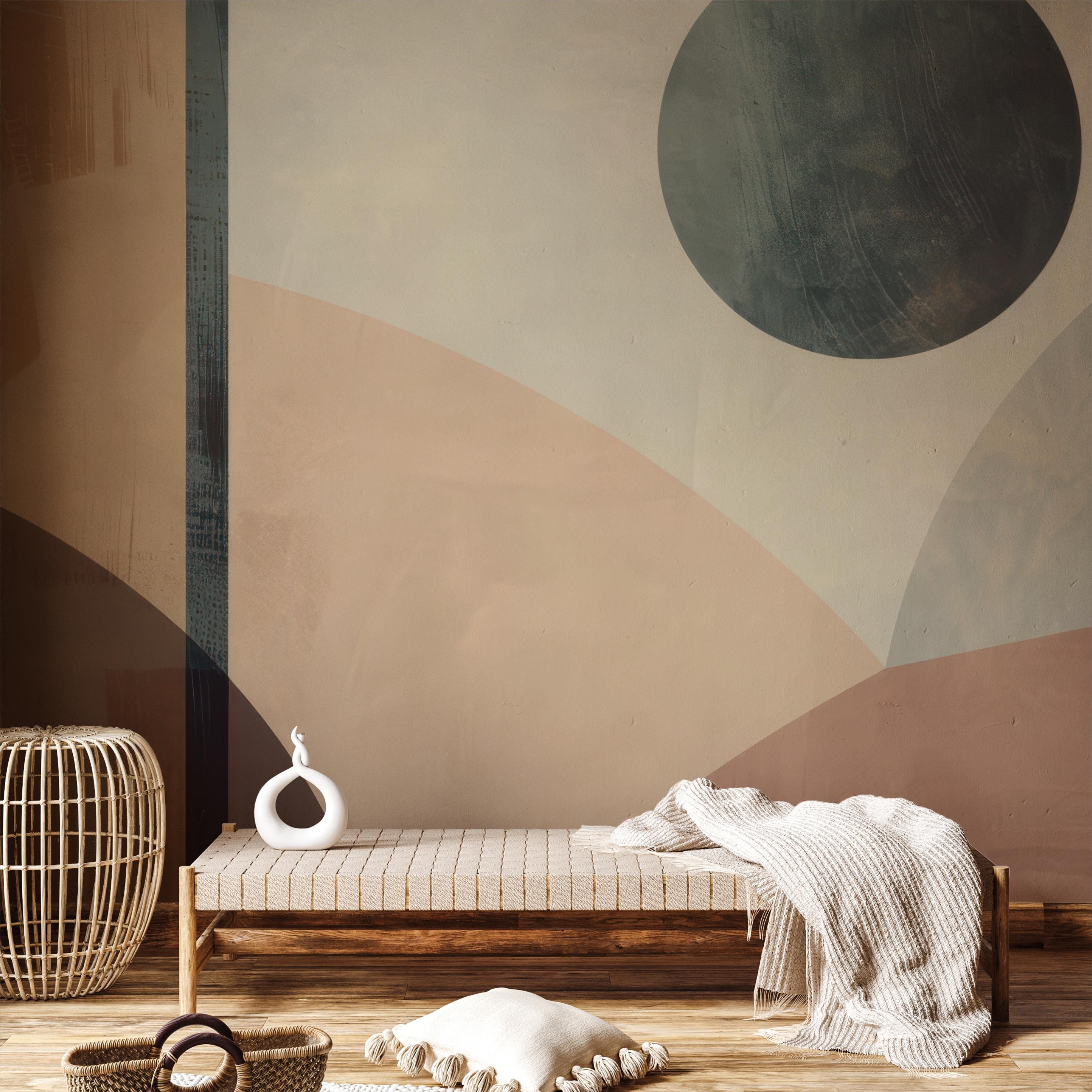 Mid Century Abstract Wallpaper