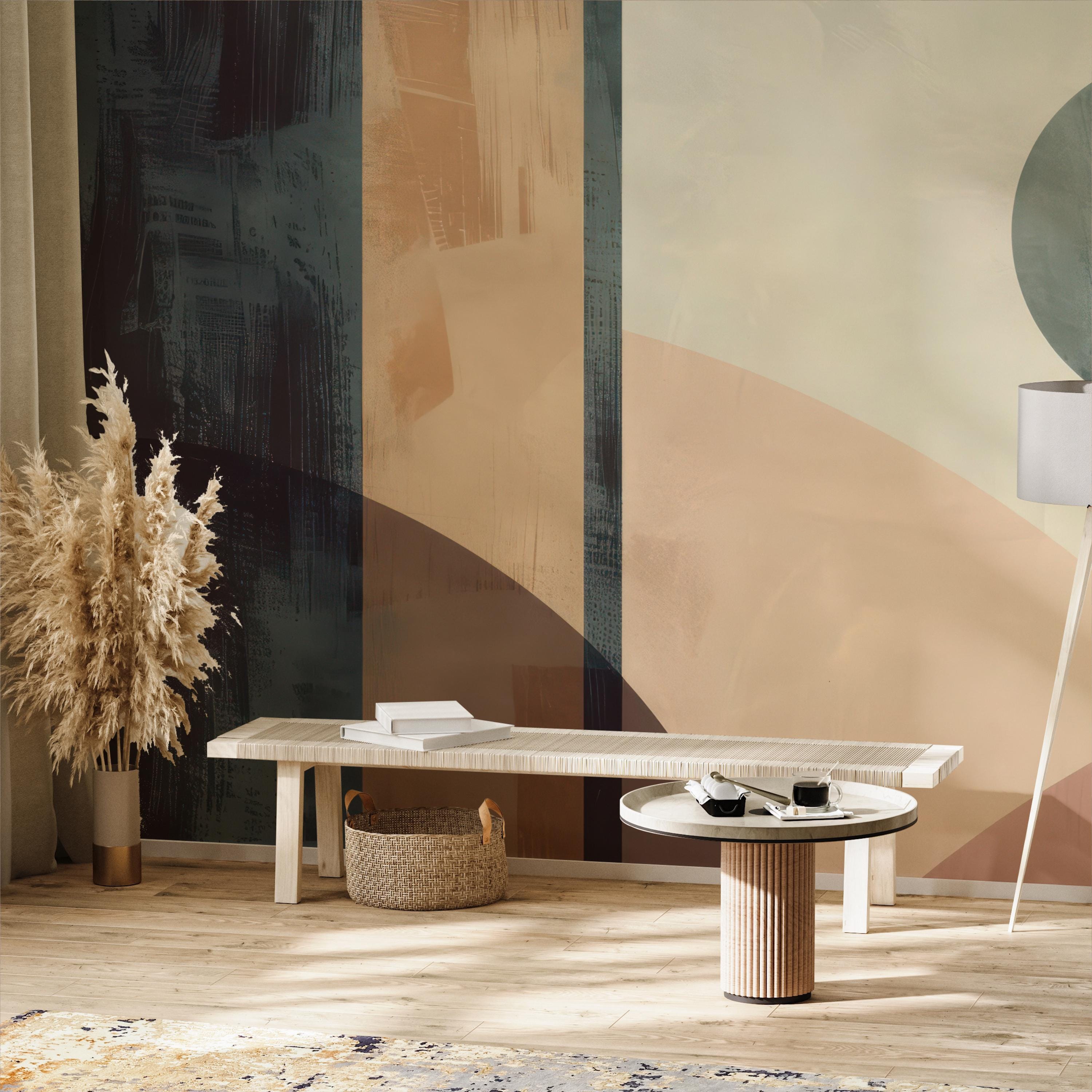 Mid Century Abstract Wallpaper