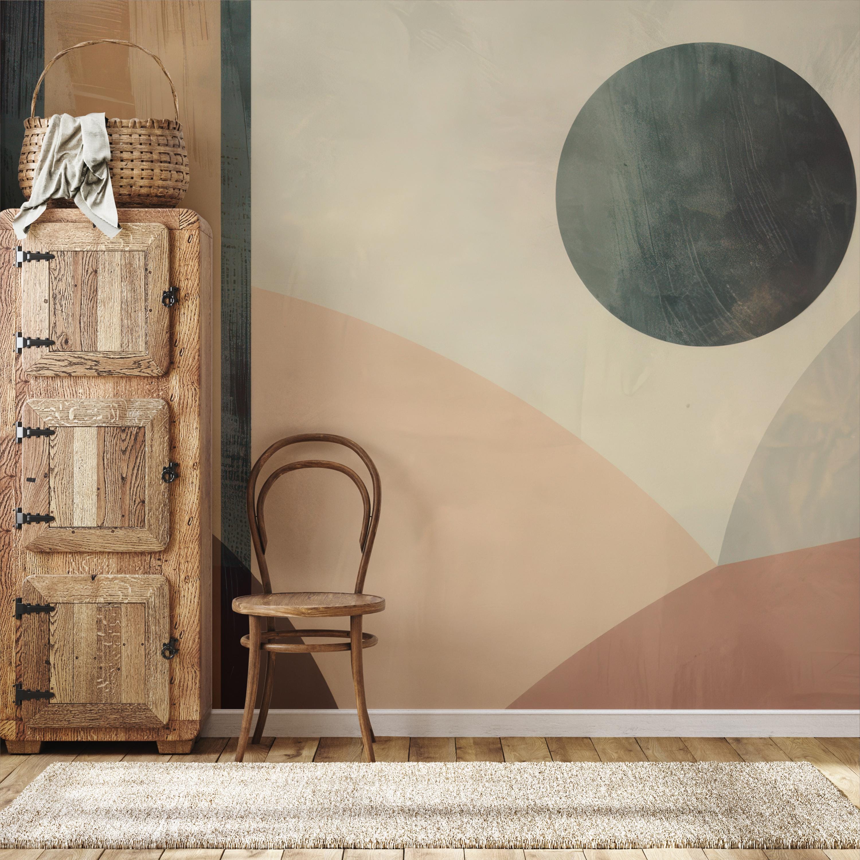 Mid Century Abstract Wallpaper