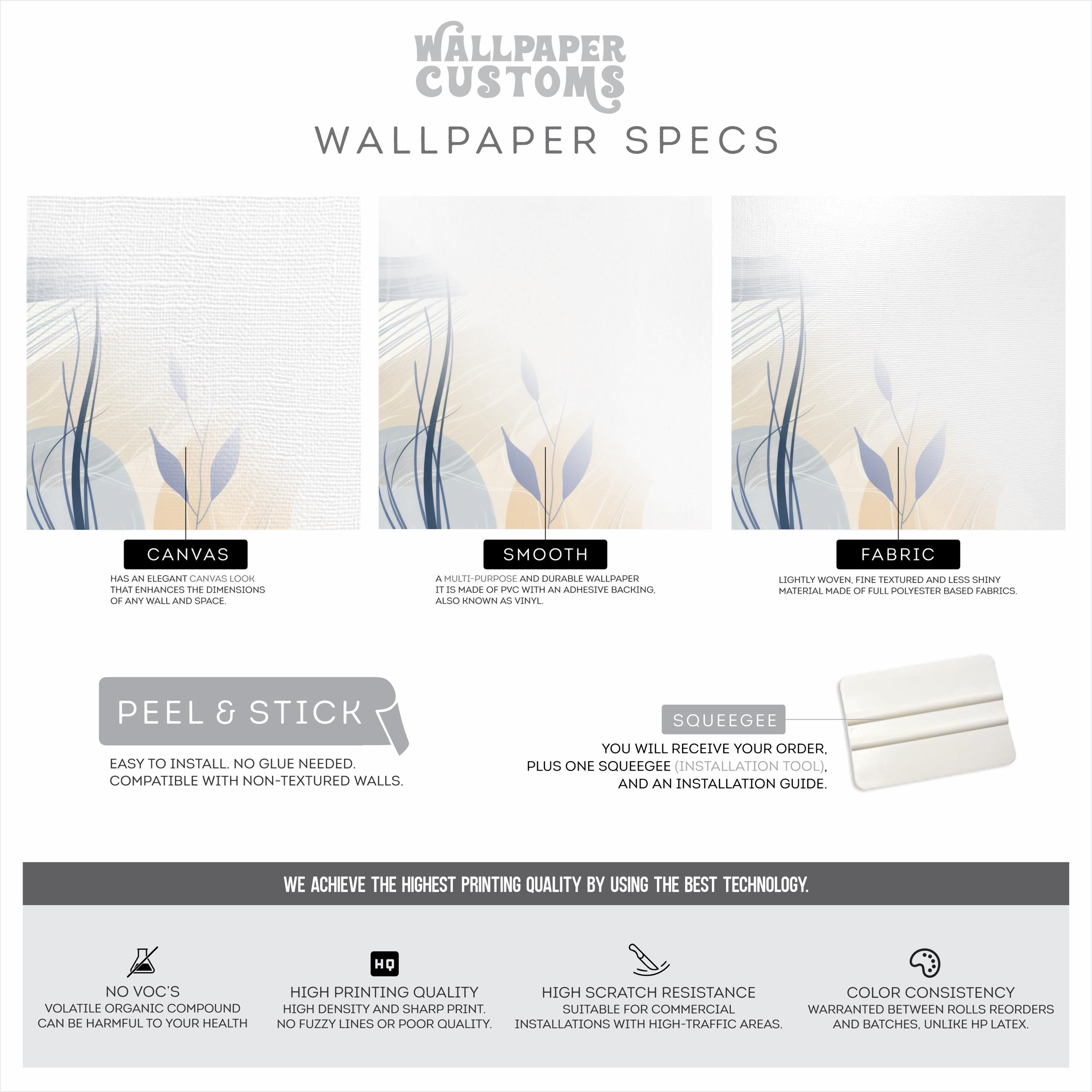 Serene Flowing Abstract Leaf Wallpaper