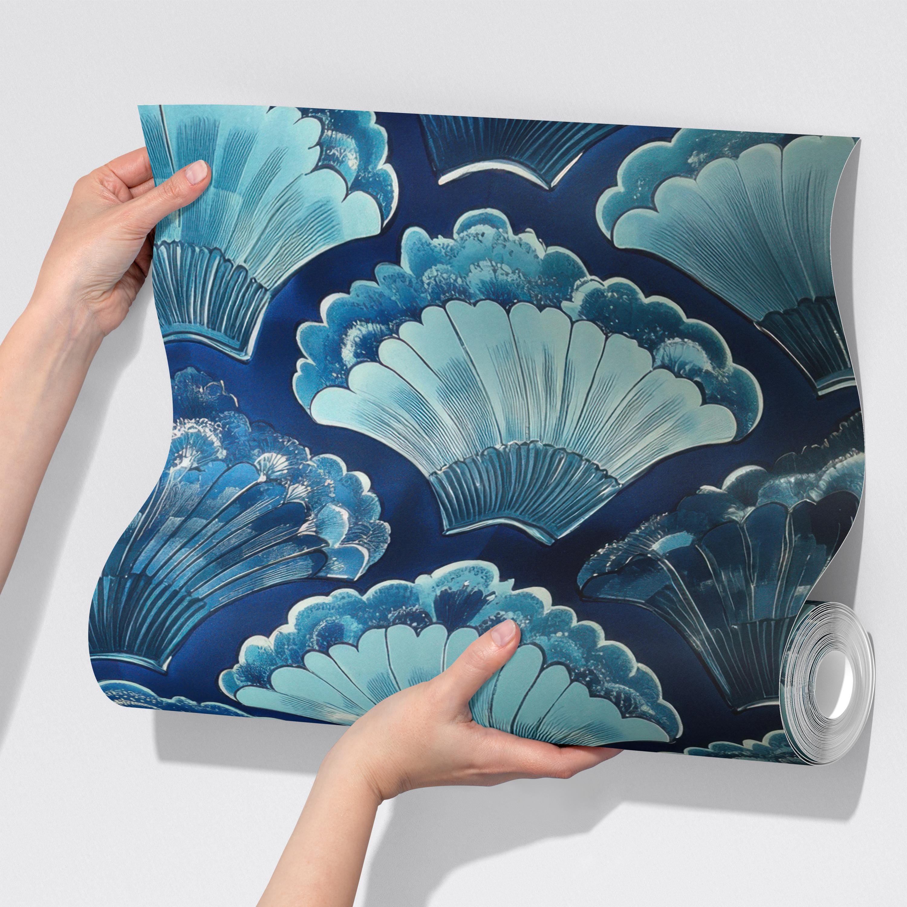 Vintage Coastal Seashell Wallpaper