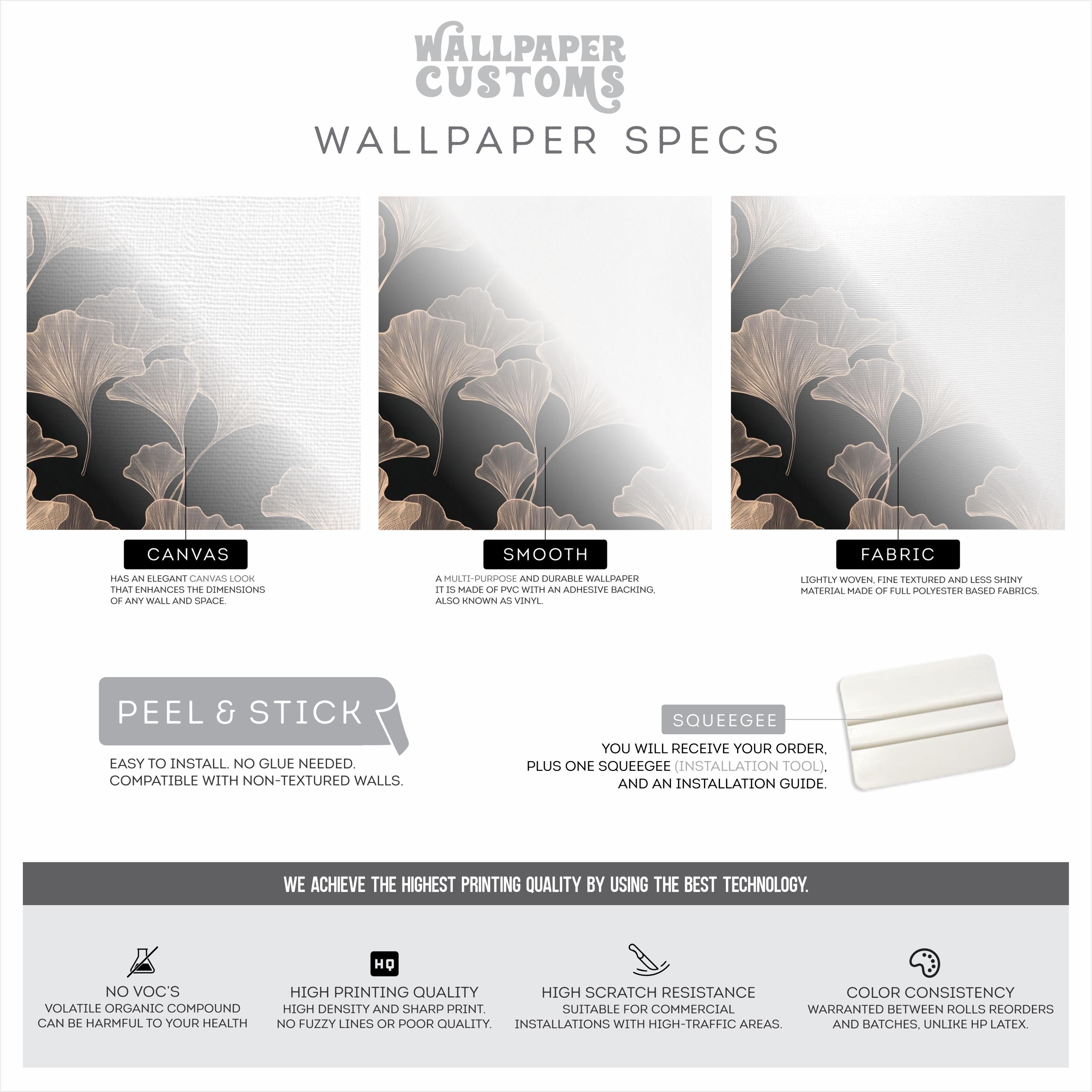 Luxury Ginkgo Leaf Wallpaper