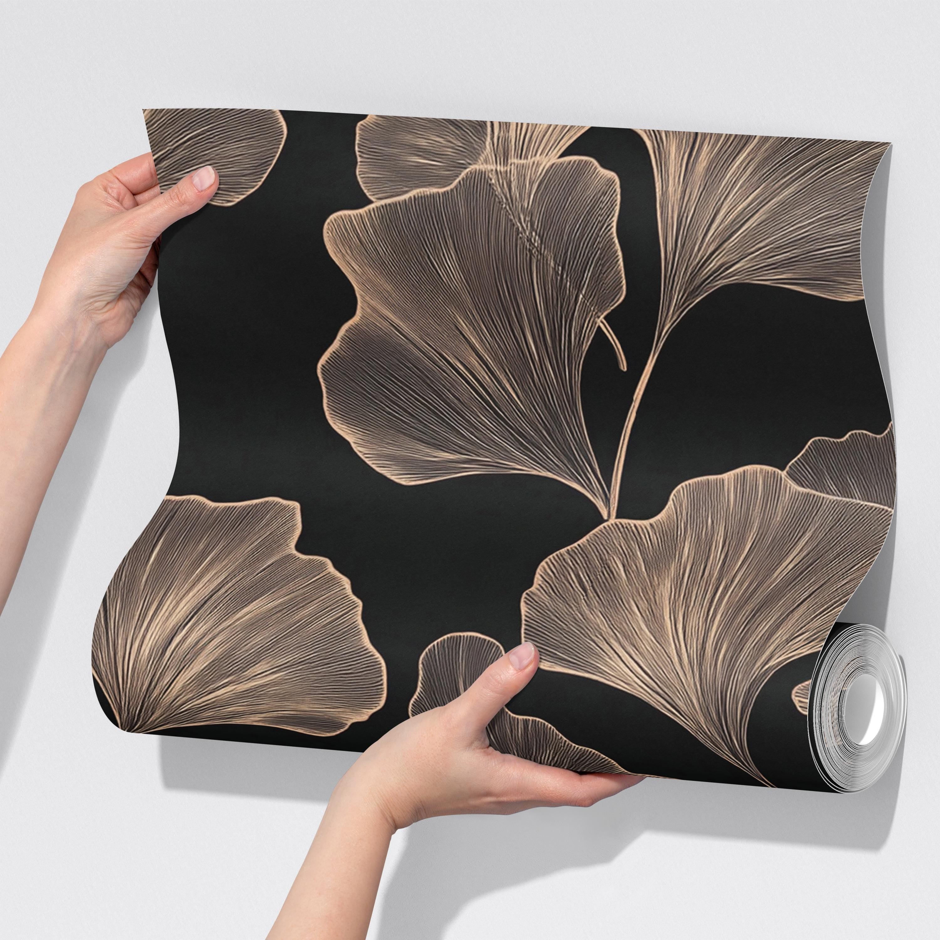 Luxury Ginkgo Leaf Wallpaper