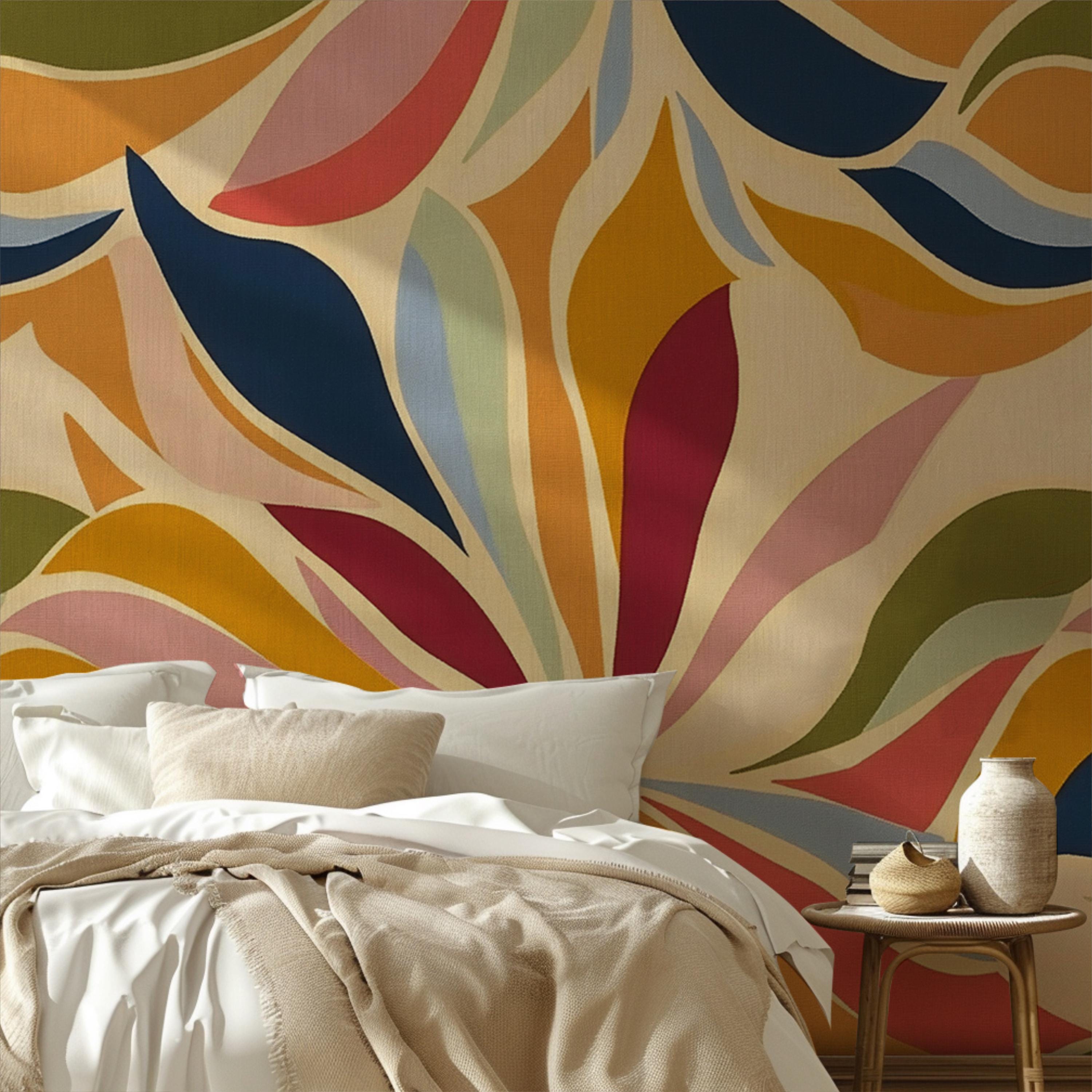 Colorful Abstract Leaf Wallpaper