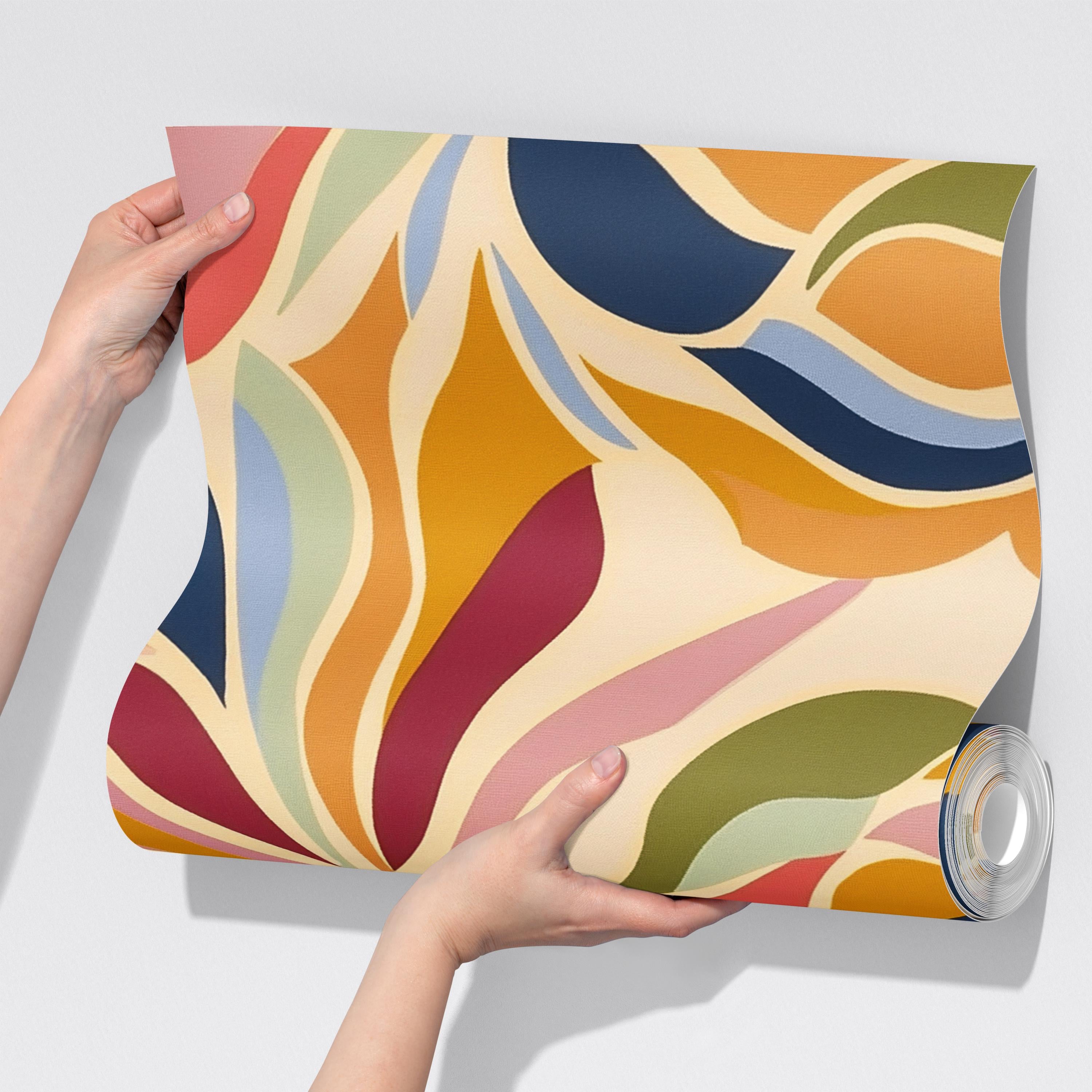 Colorful Abstract Leaf Wallpaper