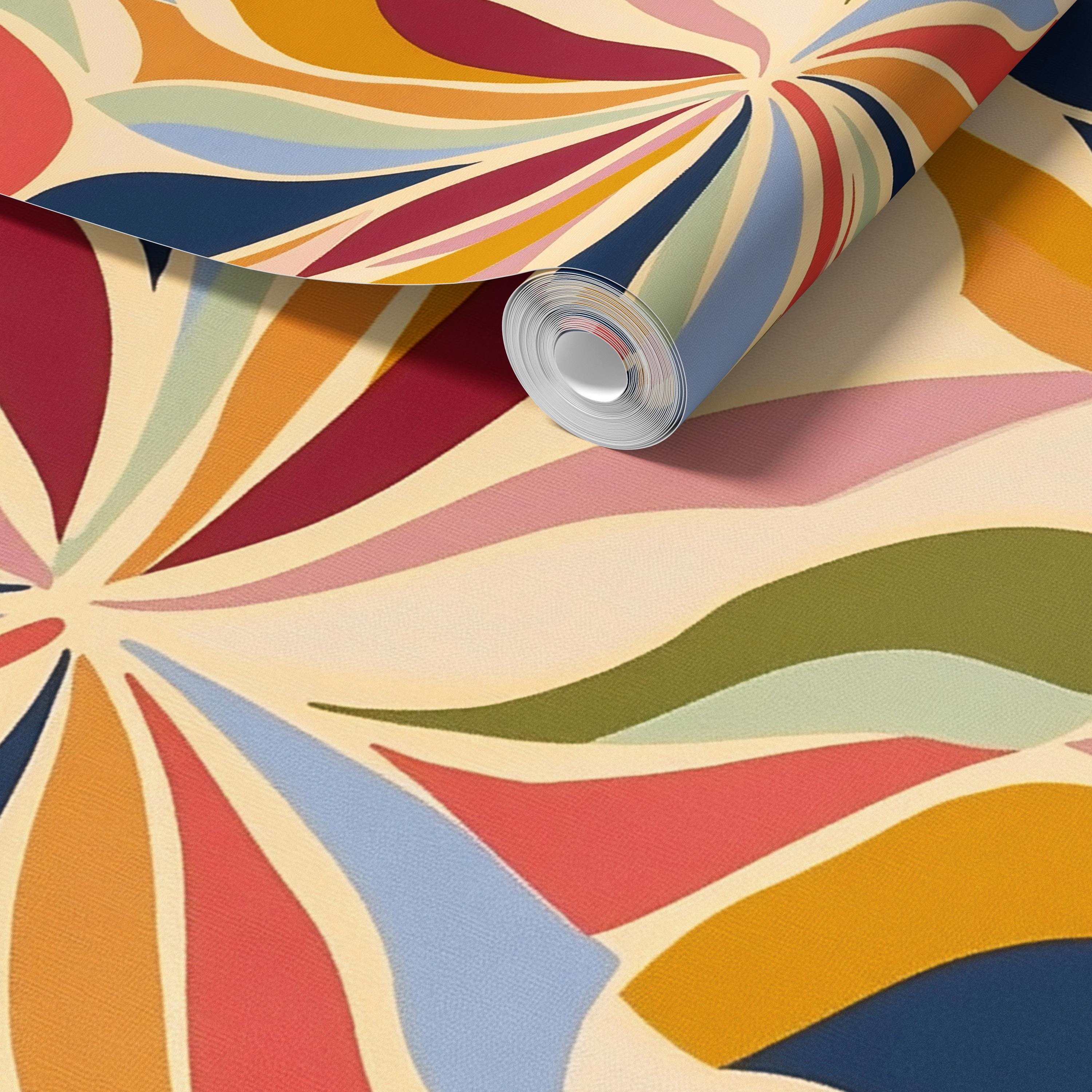 Colorful Abstract Leaf Wallpaper