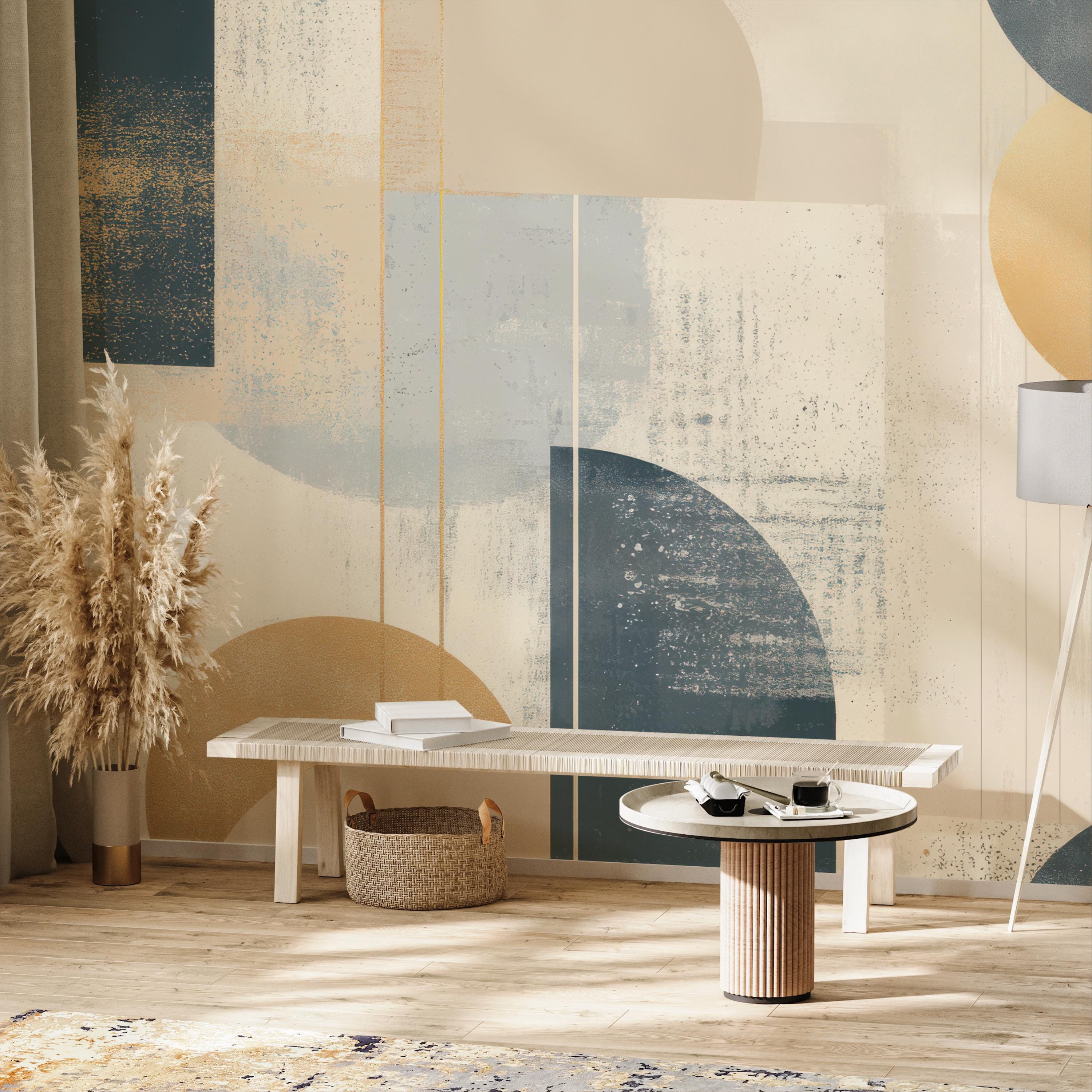 Modern Scandinavian Geometric Wallpaper